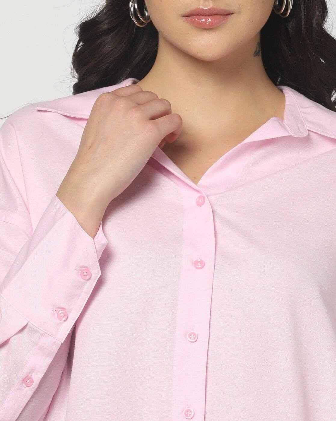 DNMX | Women Loose Fit High-Low Shirt|3