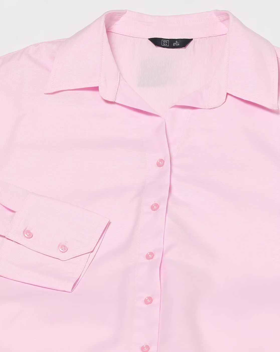 DNMX | Women Loose Fit High-Low Shirt|4