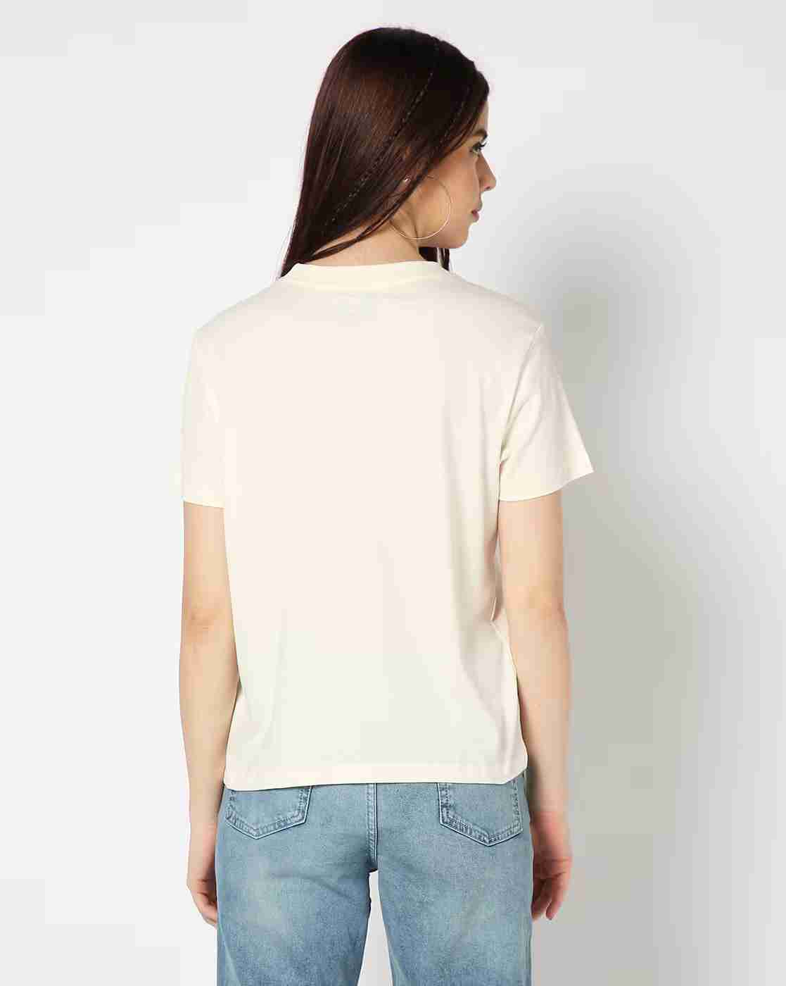 DNMX | Women Graphic Print Crew-Neck T-Shirt|2