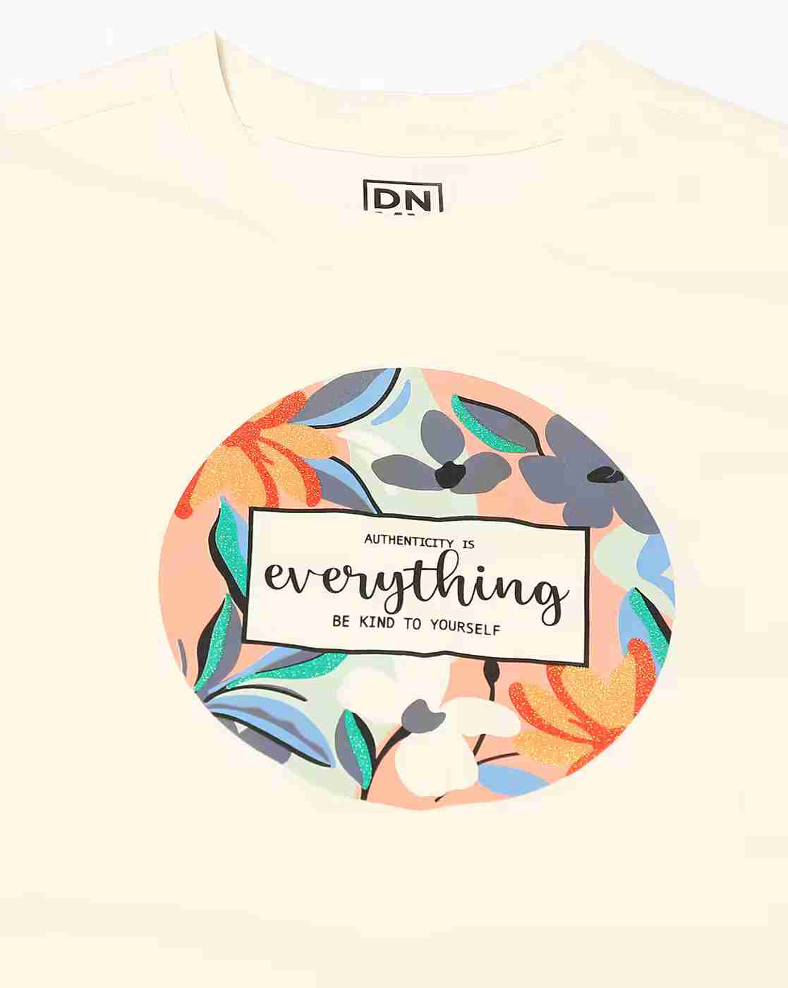 DNMX | Women Graphic Print Crew-Neck T-Shirt|4