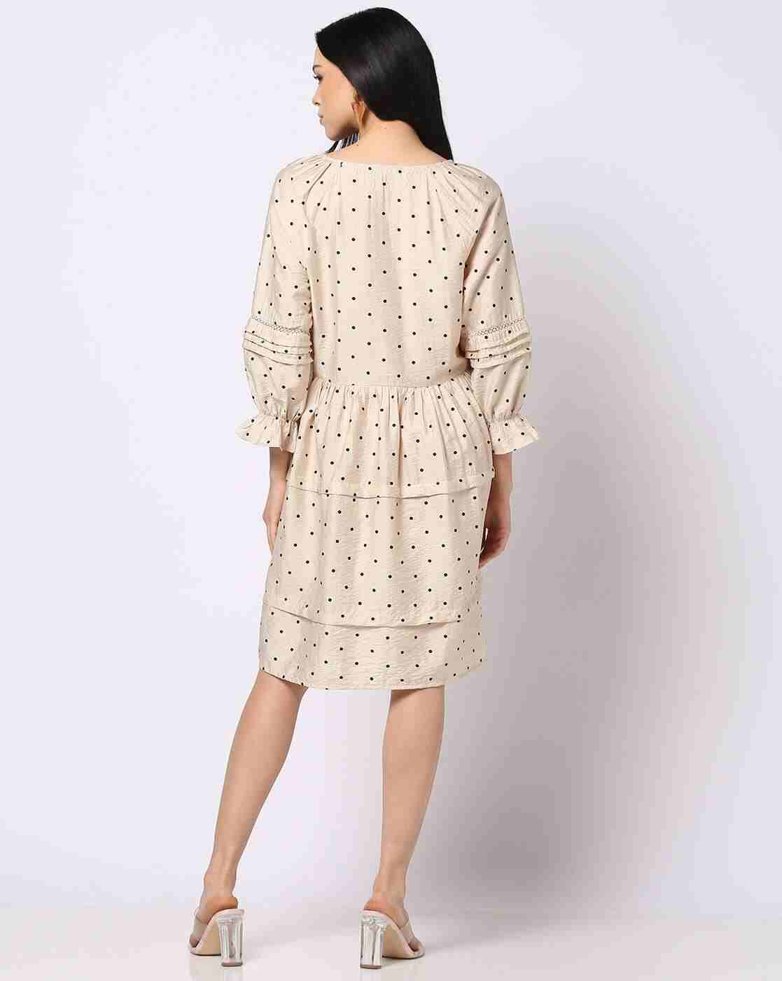 DNMX | Women Polka-Dot Tiered Dress|2