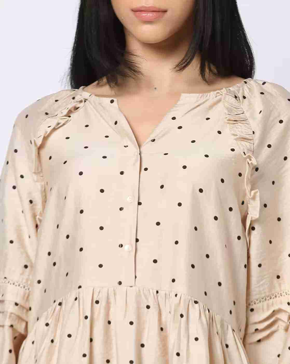 DNMX | Women Polka-Dot Tiered Dress|3