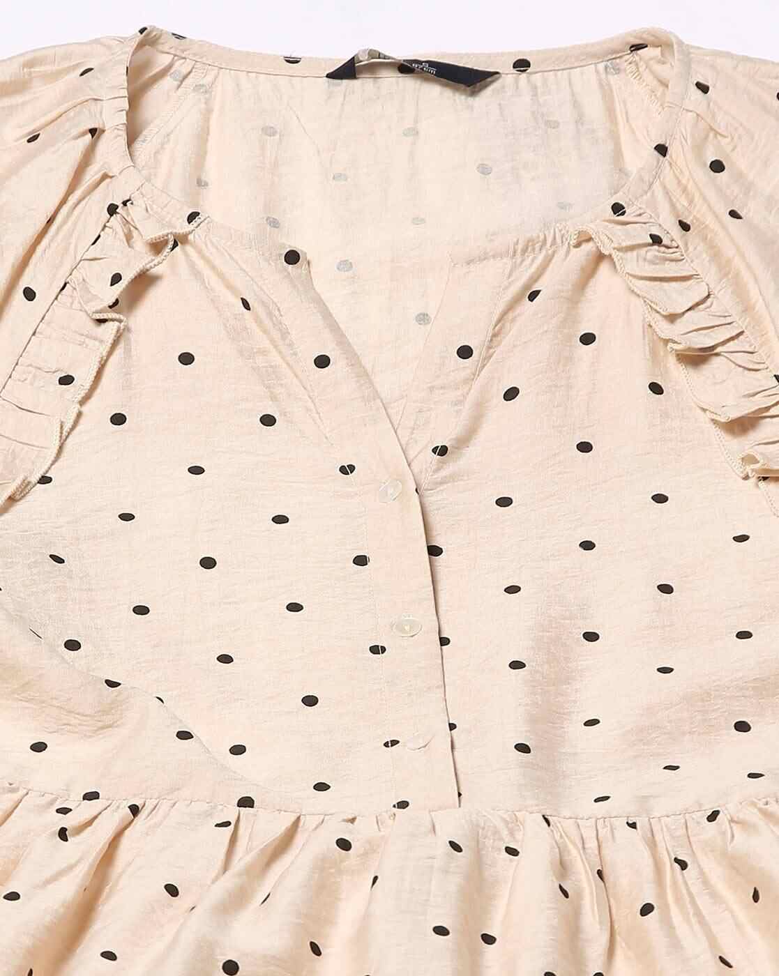 DNMX | Women Polka-Dot Tiered Dress|4