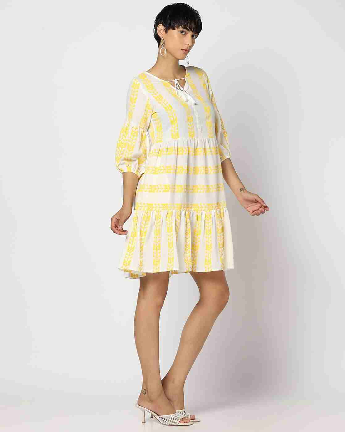 DNMX | Women Striped Regular Fit Tunic|1