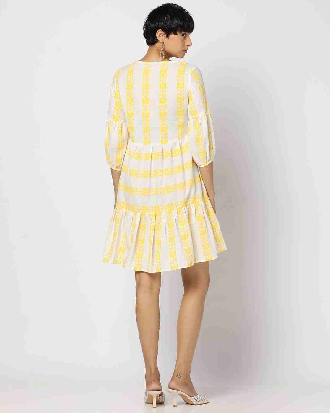 DNMX | Women Striped Regular Fit Tunic|2