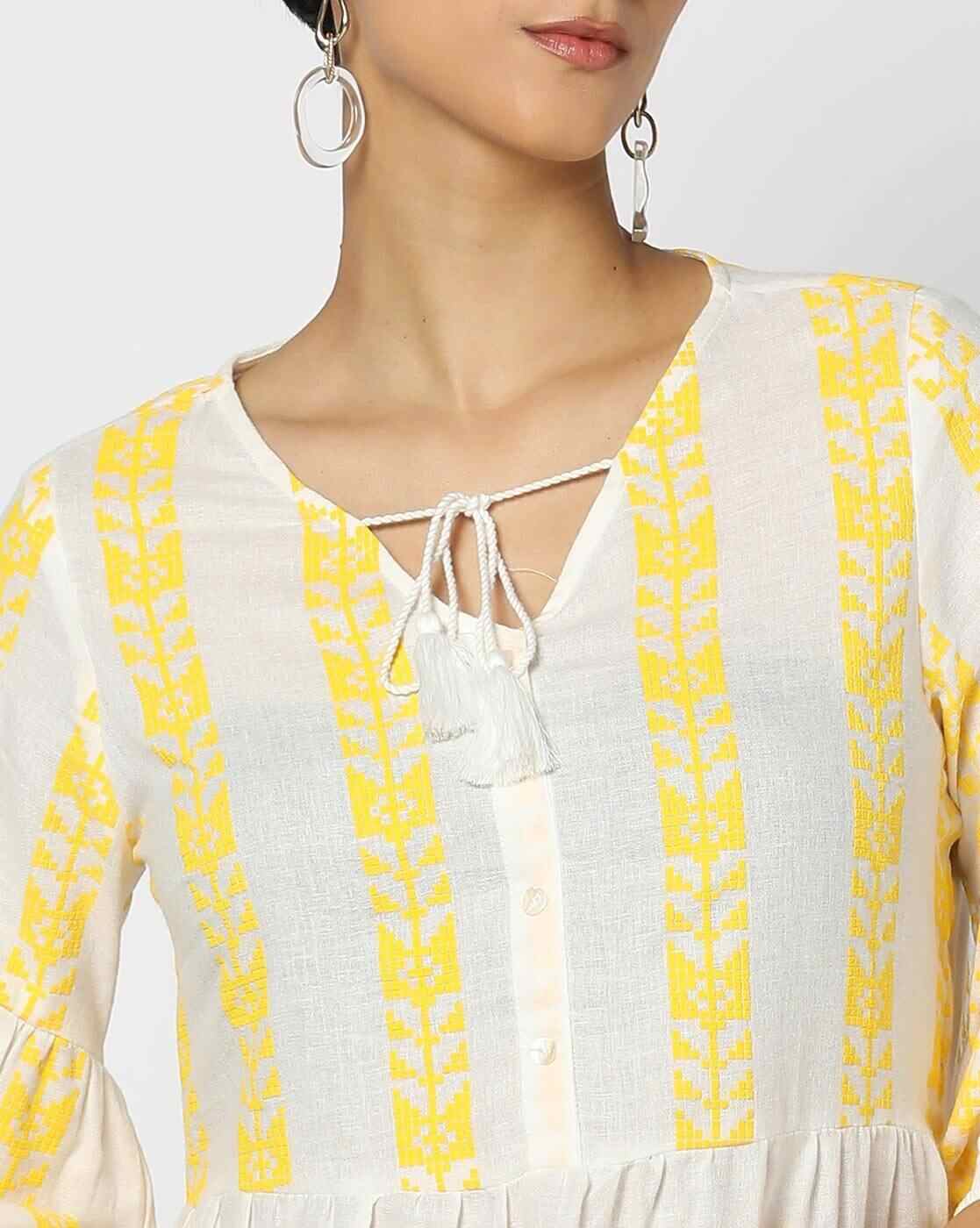 DNMX | Women Striped Regular Fit Tunic|3