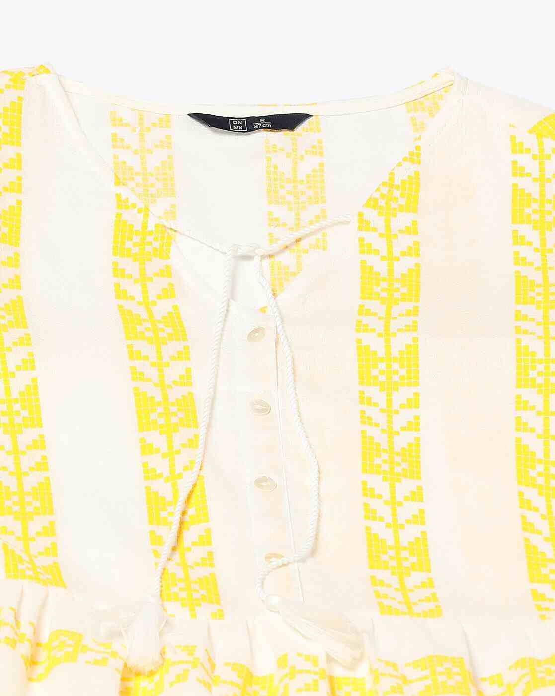 DNMX | Women Striped Regular Fit Tunic|4