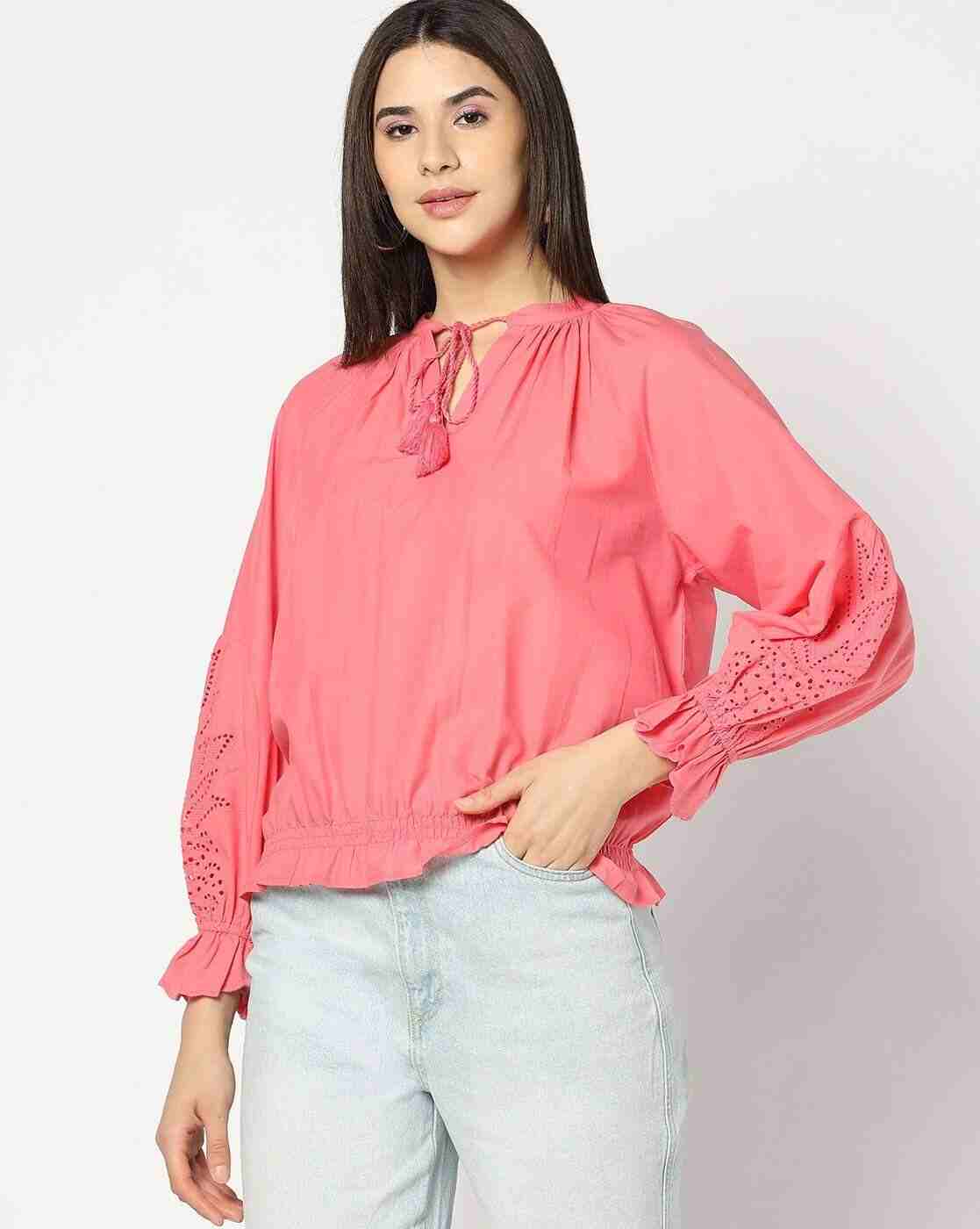 DNMX | Women Regular Fit Cotton Top|0