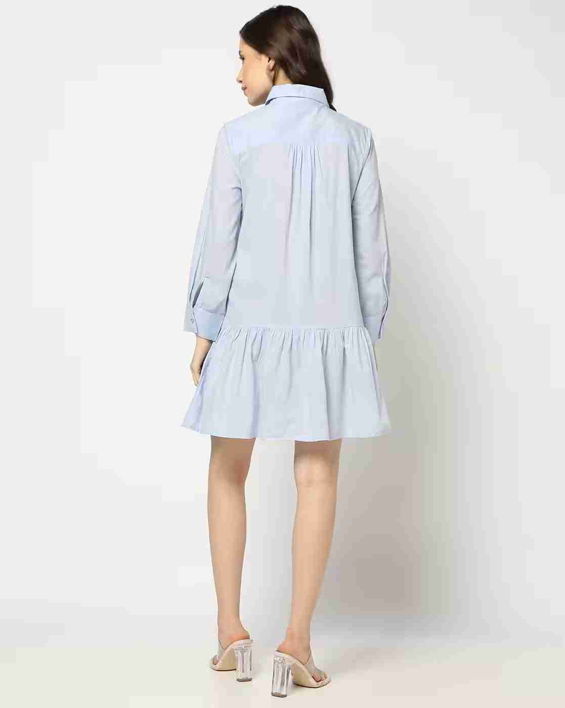 DNMX | Women Schiffli Embroidered Tiered Dress|2