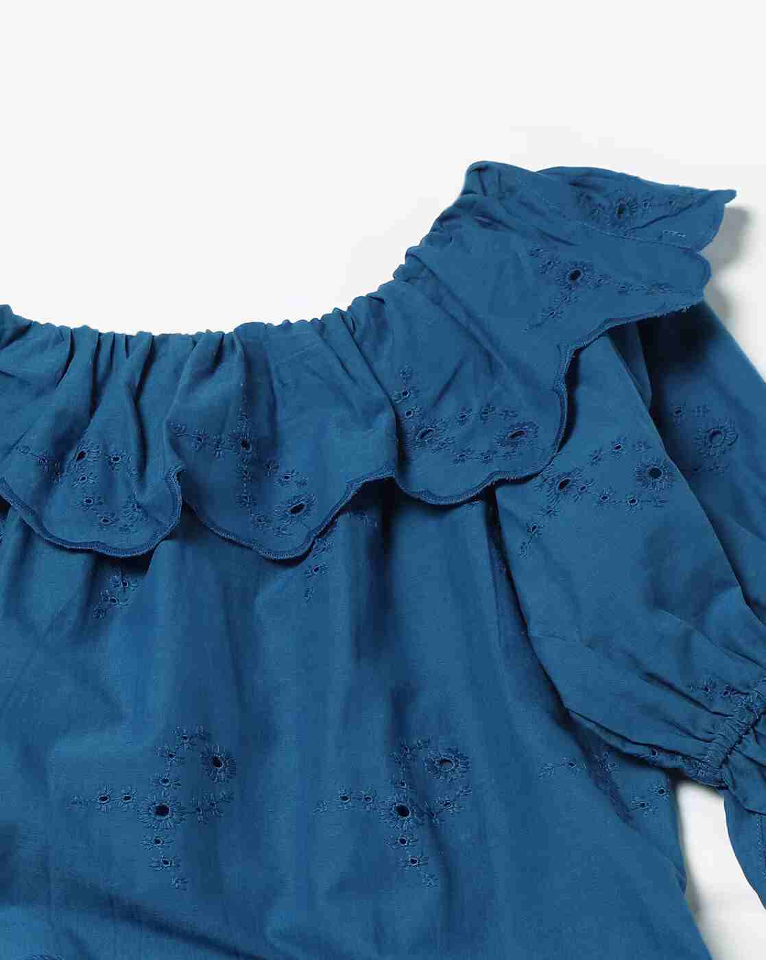 DNMX | Women Schiffli Embroidered Regular Fit Top|5