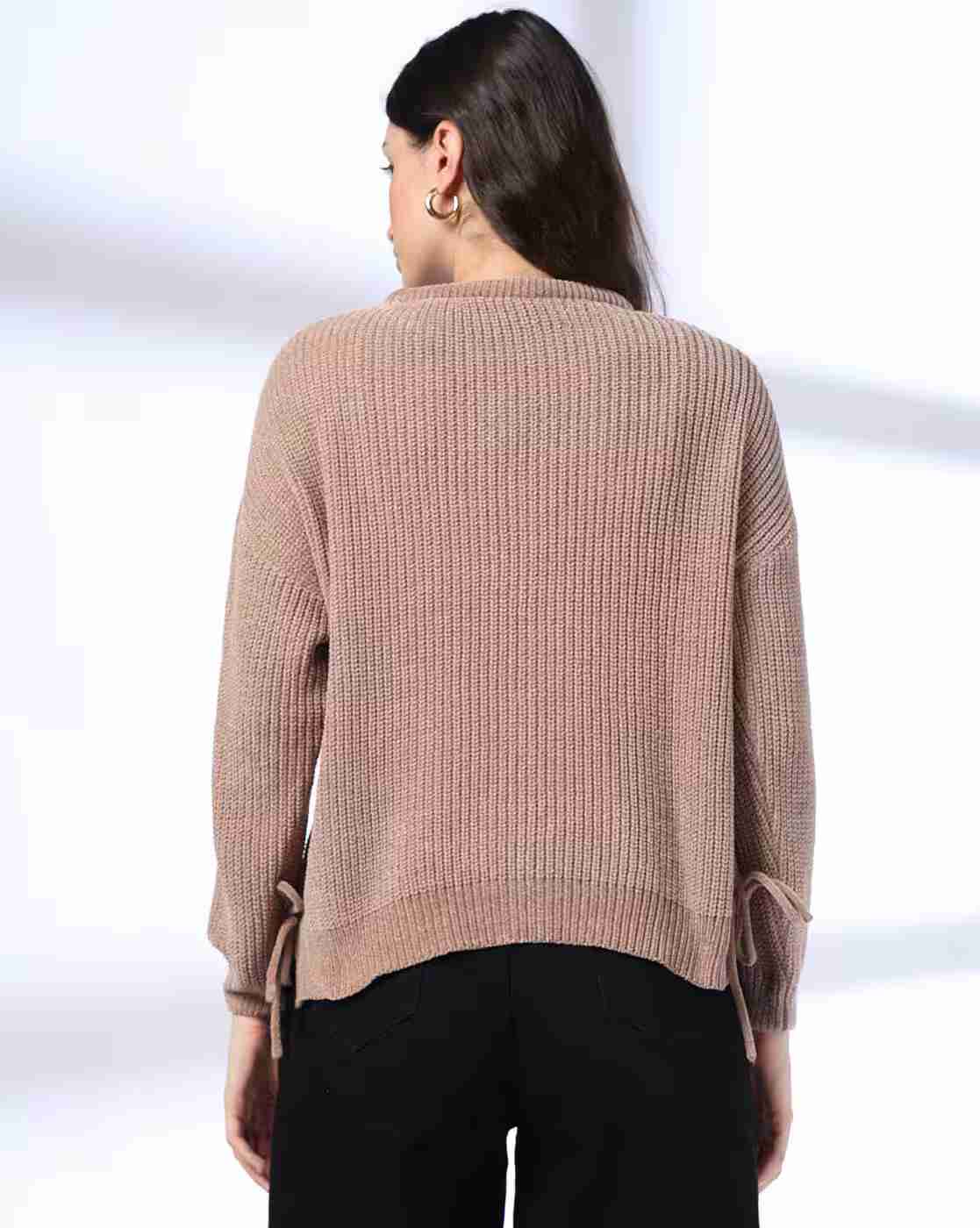 DNMX | Women Knitted Crew-Neck Sweater|2