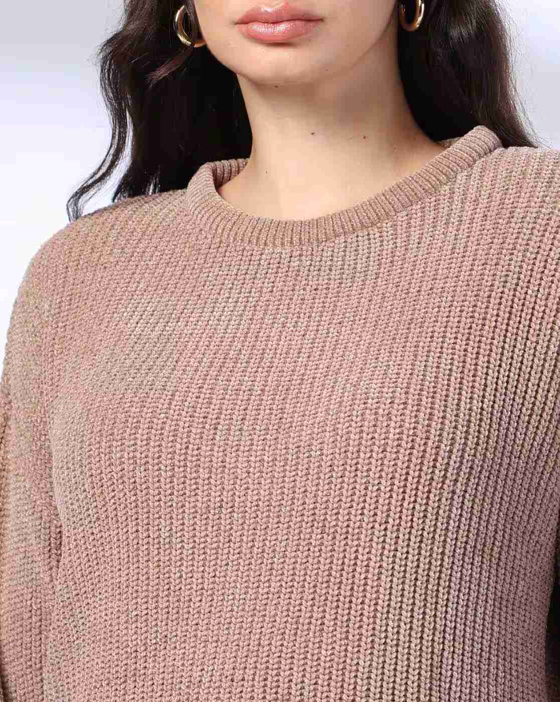 DNMX | Women Knitted Crew-Neck Sweater|3