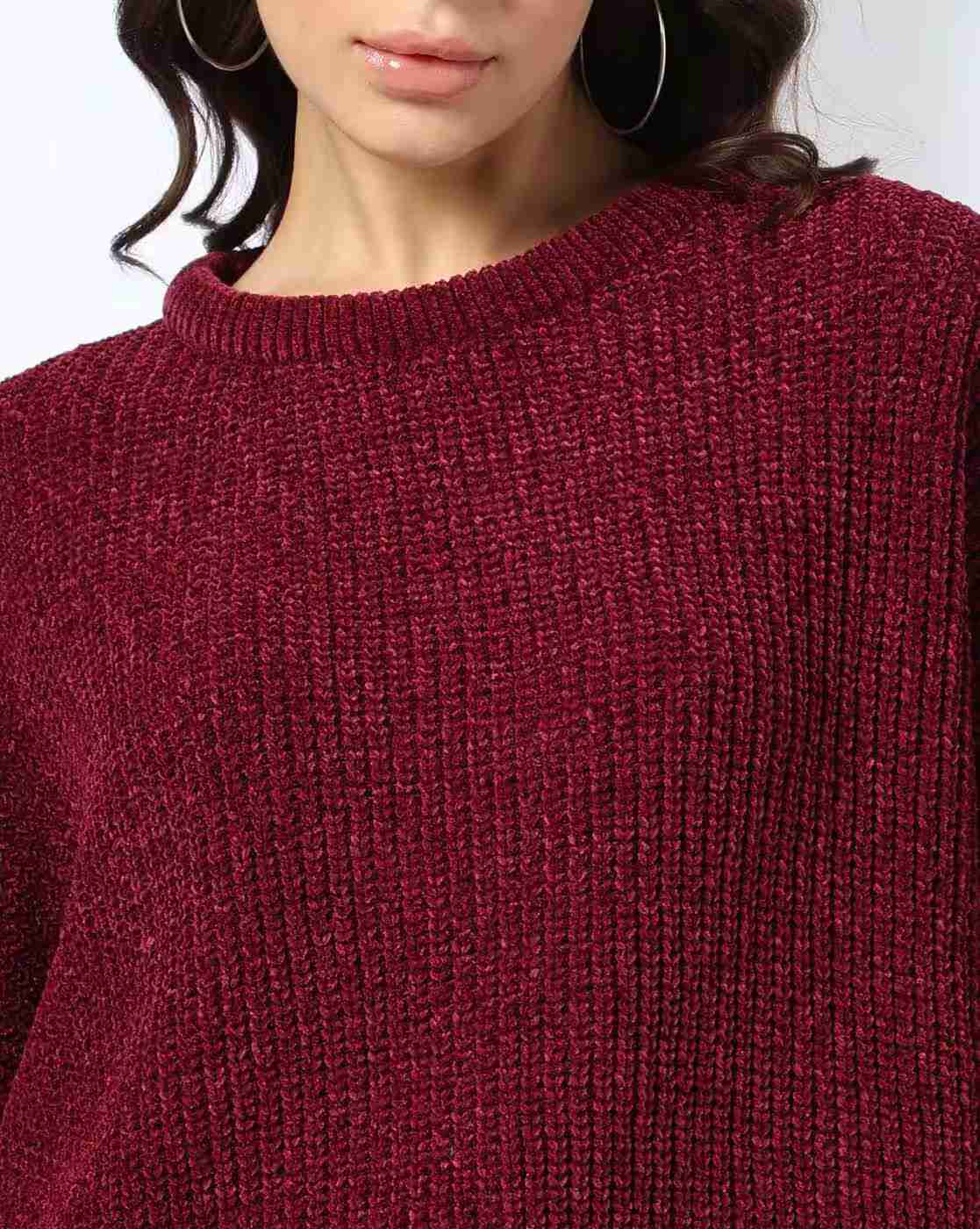 DNMX | Women Knitted Crew-Neck Sweater|3