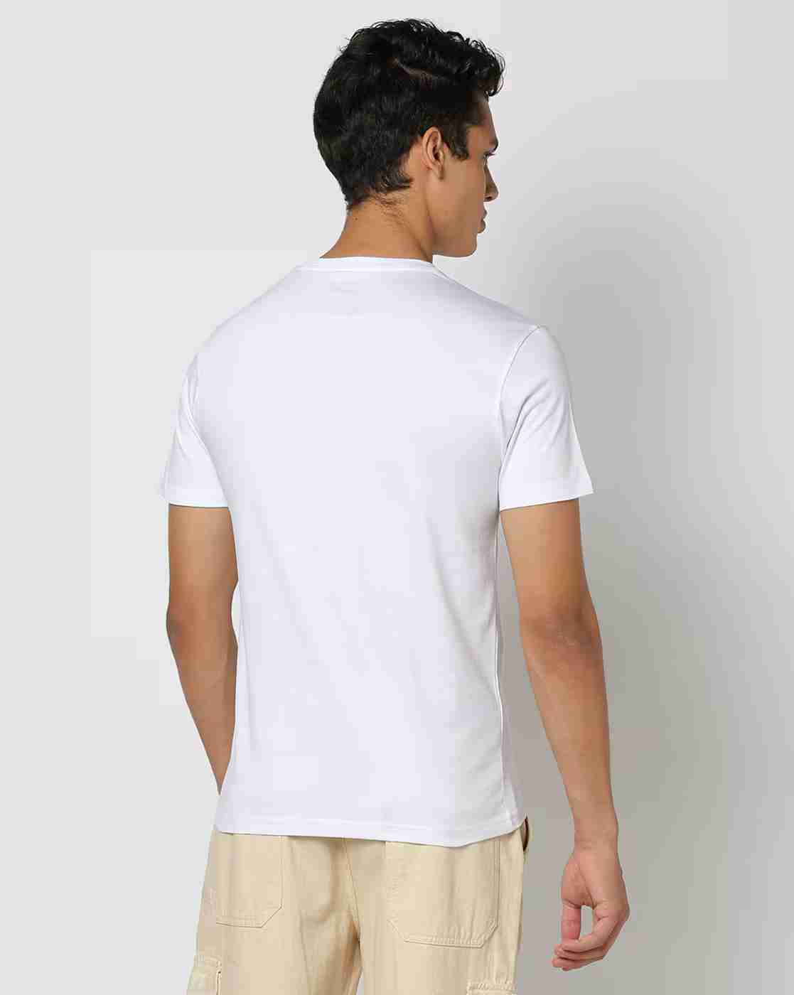 DNMX | Men Graphic Print Slim Fit Cotton Crew-Neck T-Shirt|3