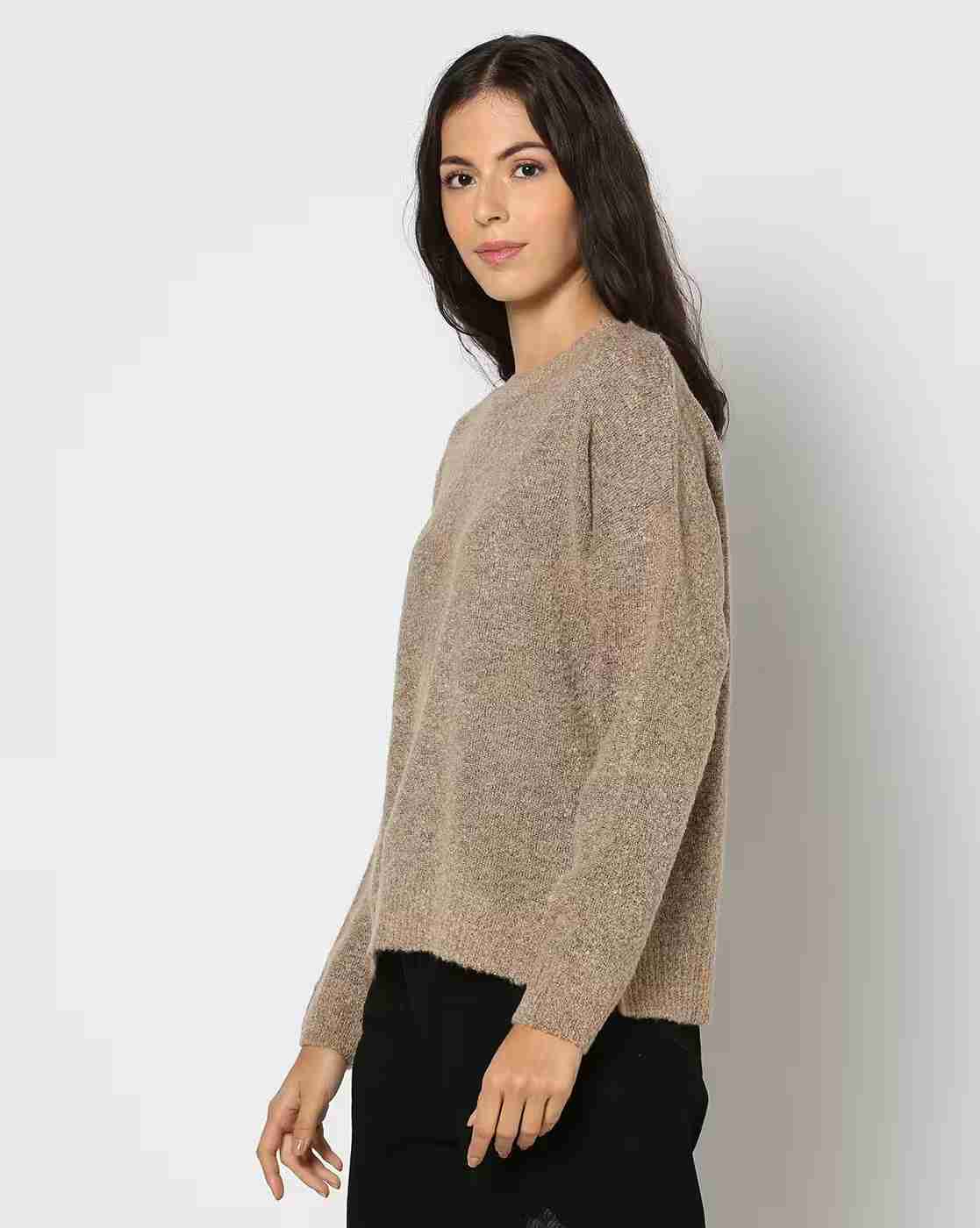 DNMX | Women Boxy Fit Crew-Neck Pullover|1