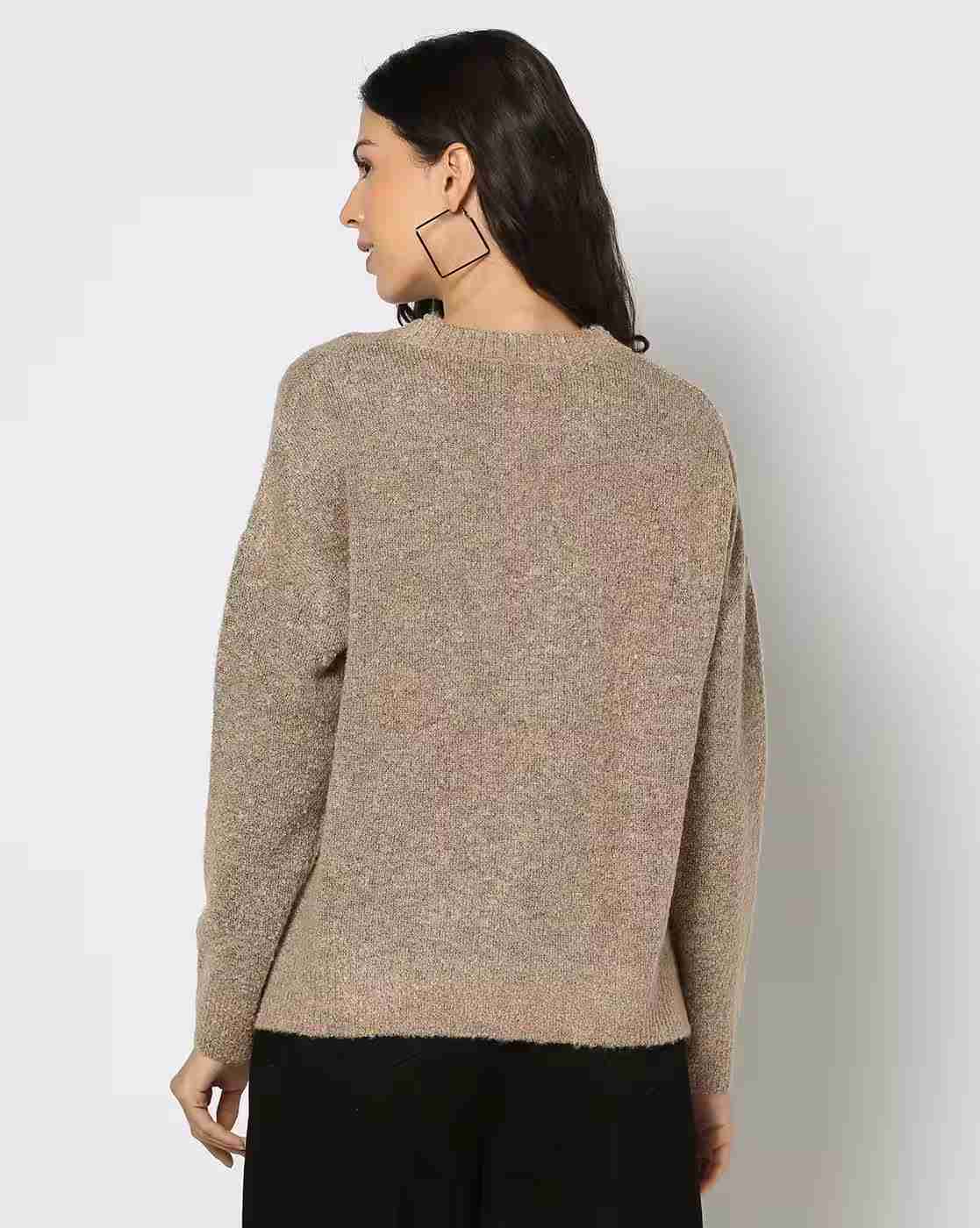 DNMX | Women Boxy Fit Crew-Neck Pullover|2