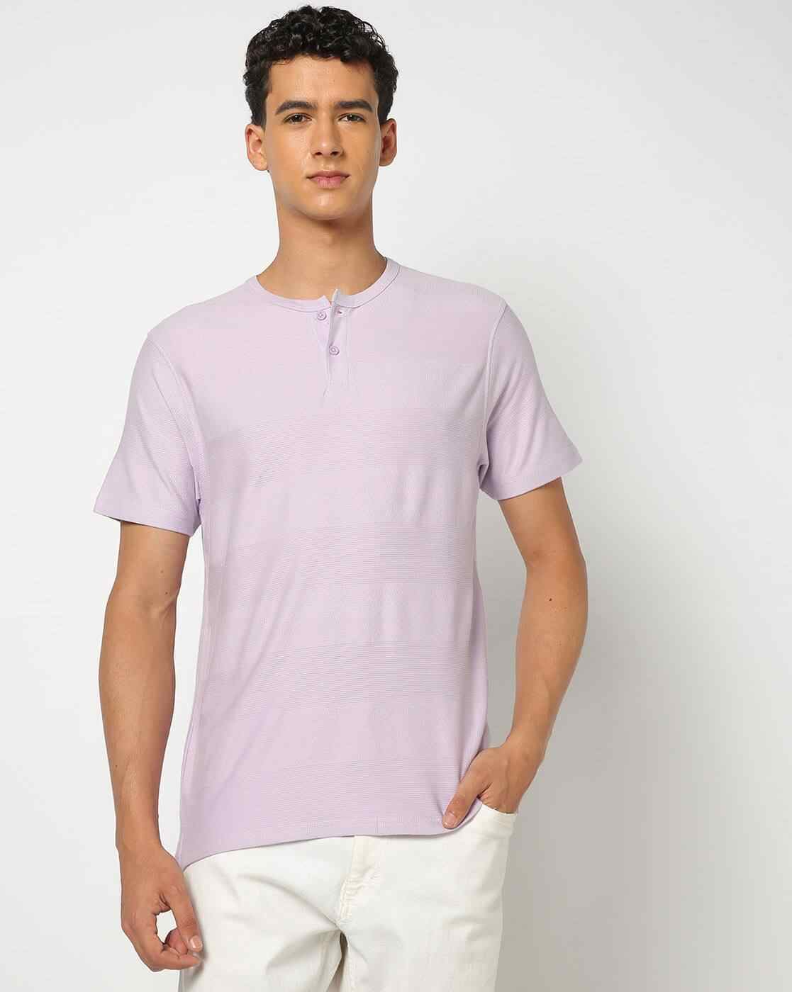 DNMX | Men Regular Fit Henley T-Shirt|0