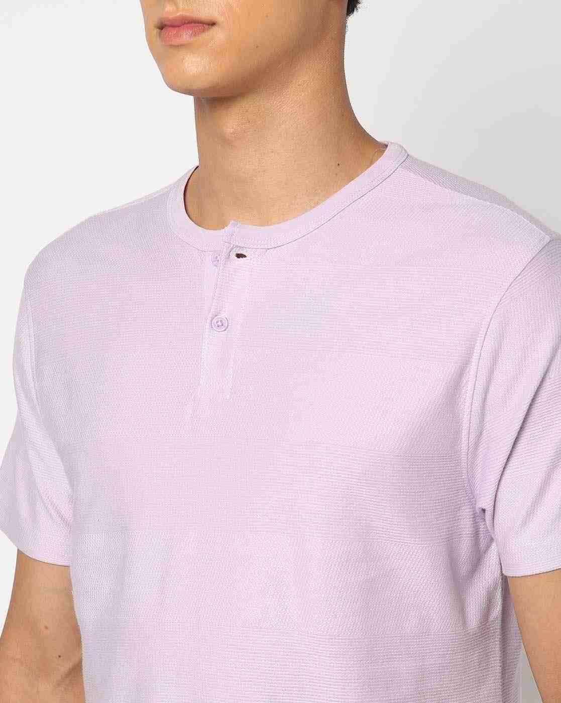 DNMX | Men Regular Fit Henley T-Shirt|3