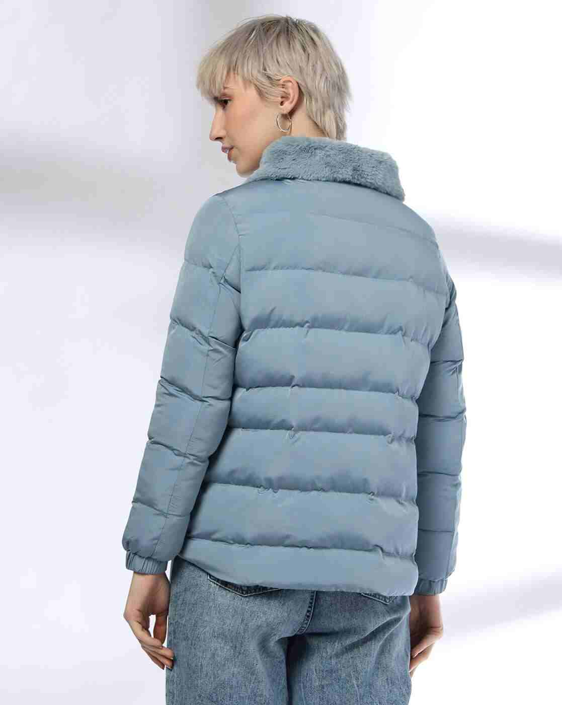 DNMX | Women Regular Fit Zip-Front Puffer Jacket|2