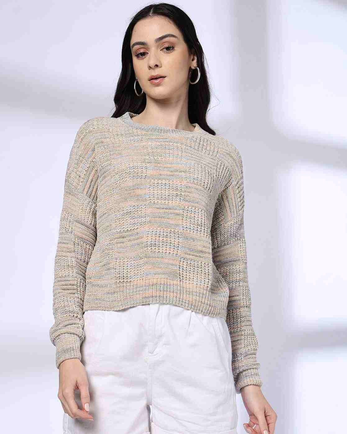 DNMX | Women Knitted Regular Fit Sweater|0