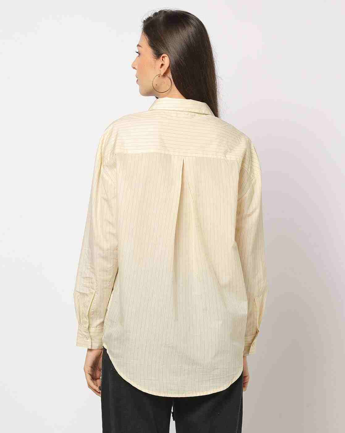 DNMX | Women Striped Regular Fit Shirt|2