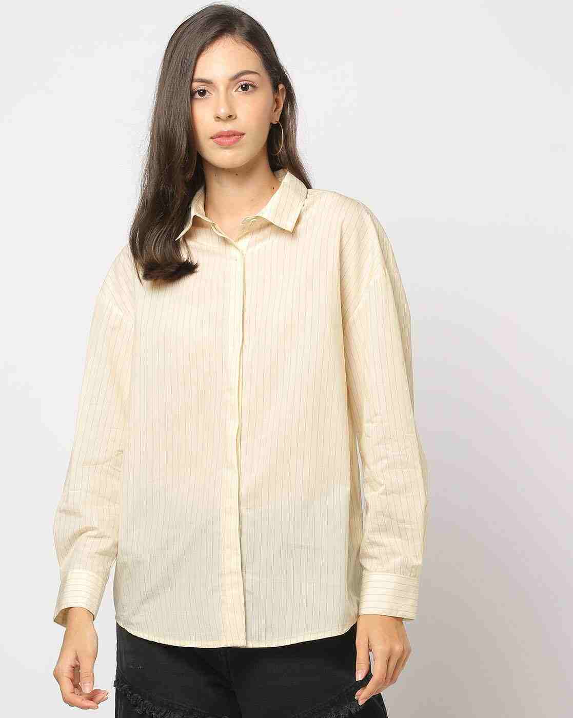 DNMX | Women Striped Regular Fit Shirt|3