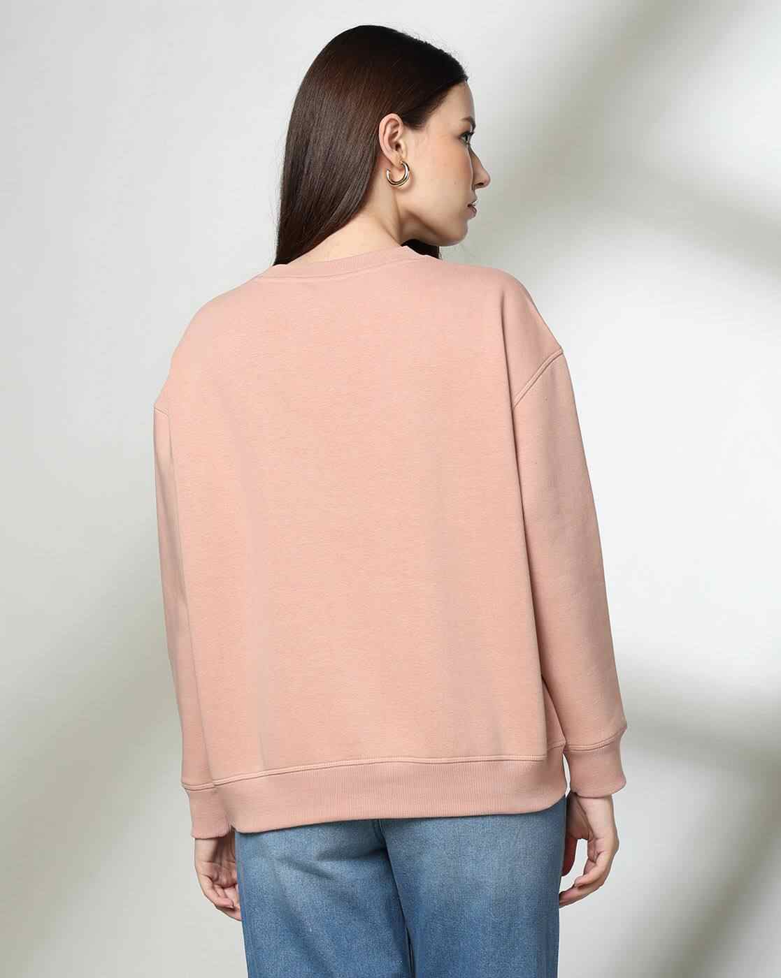 DNMX | Women Typographic Print Regular Fit Sweatshirt|2