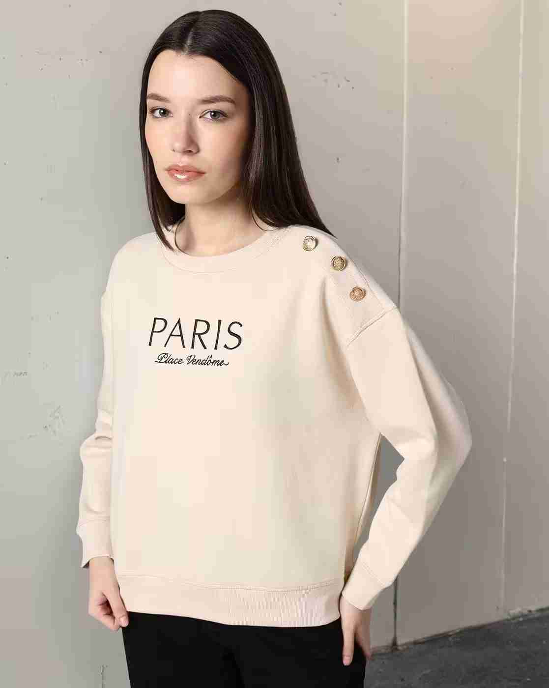 Women Typographic Print Regular Fit Sweatshirt