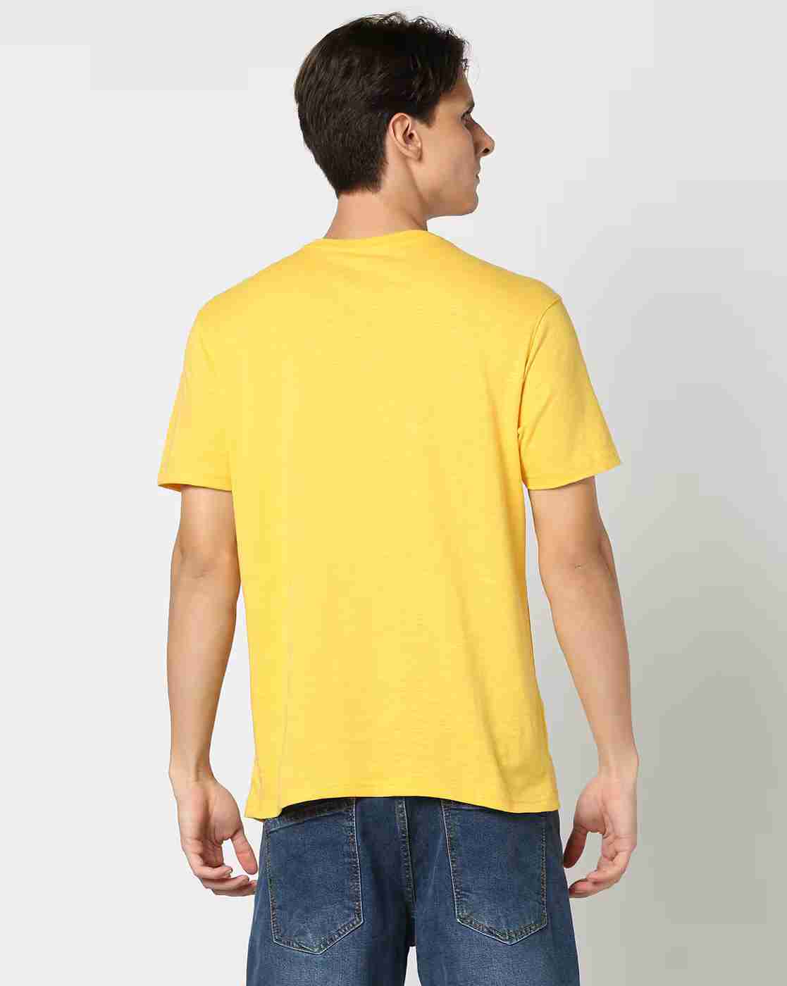 DNMX | Men Graphic Print Slim Fit Crew-Neck T-Shirt|2