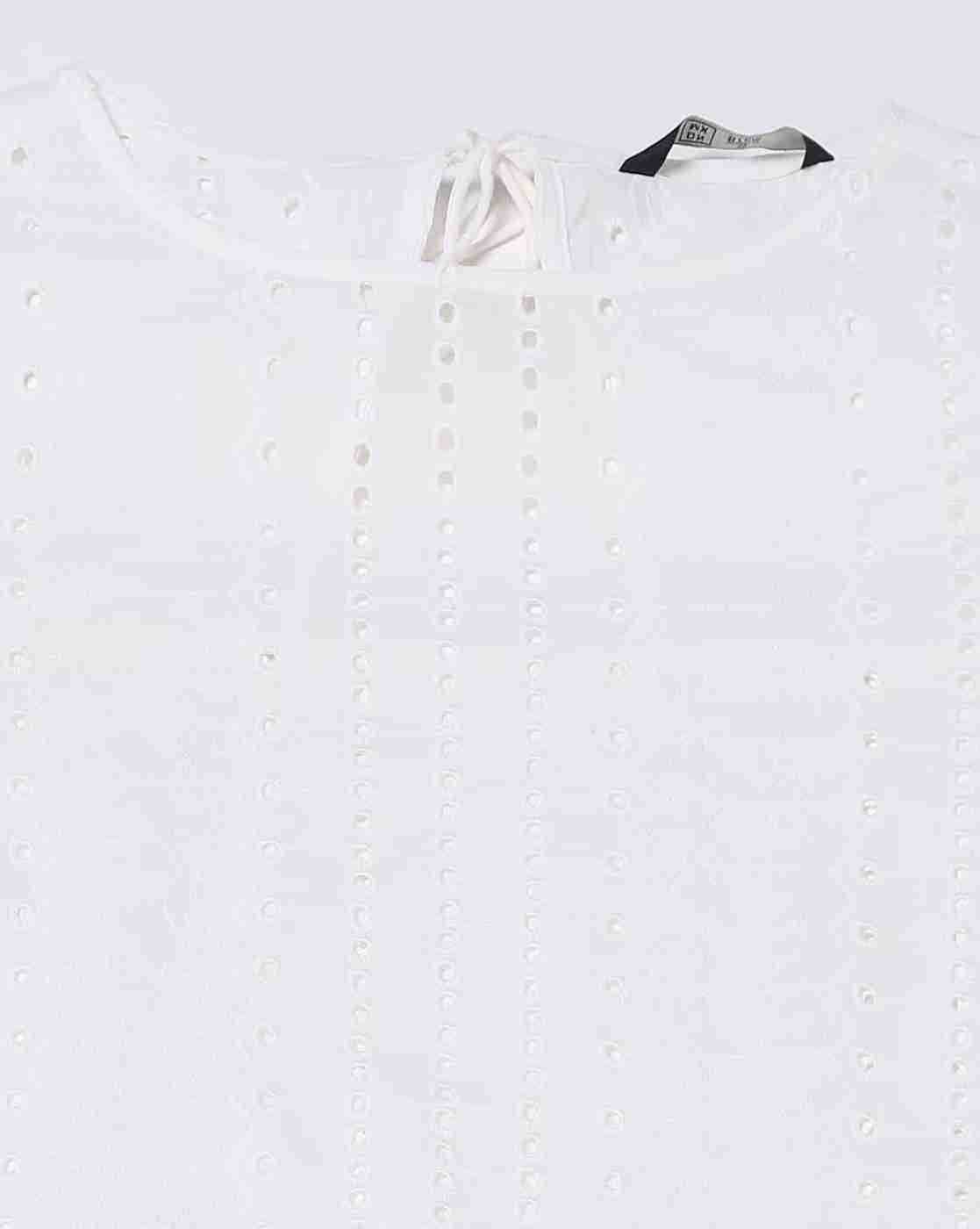 DNMX | Women Schiffli Embroidered Top|5