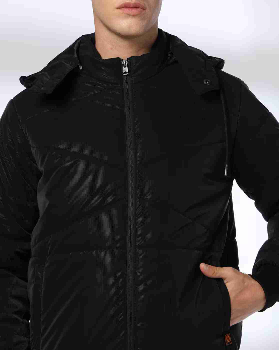 DNMX | Men Quilted Regular Fit Jacket with Detachable Hood|4