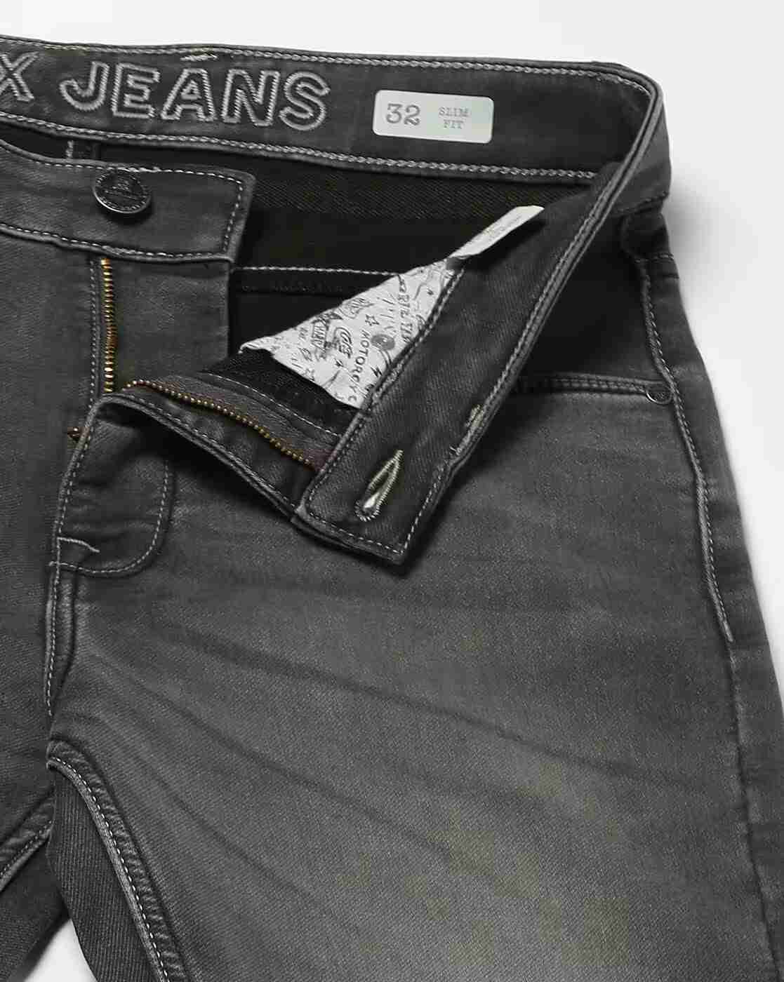 DNMX | Men Mid-Wash Straight Fit Jeans|4