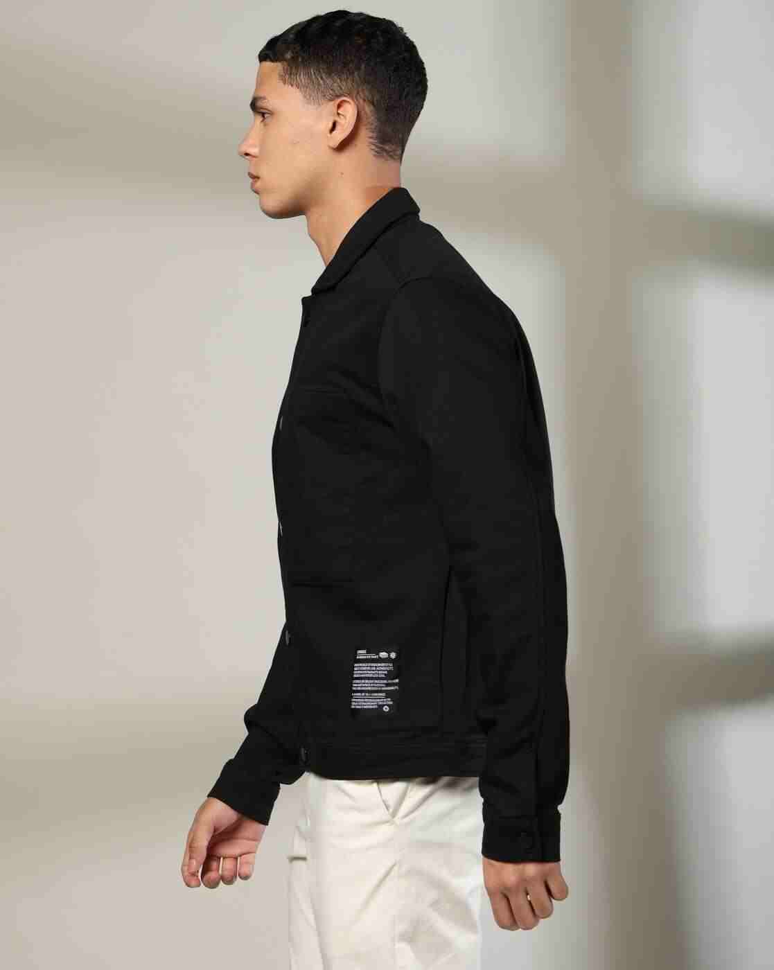 DNMX | Men Regular Fit Shacket Jacket with Insert Pockets|1