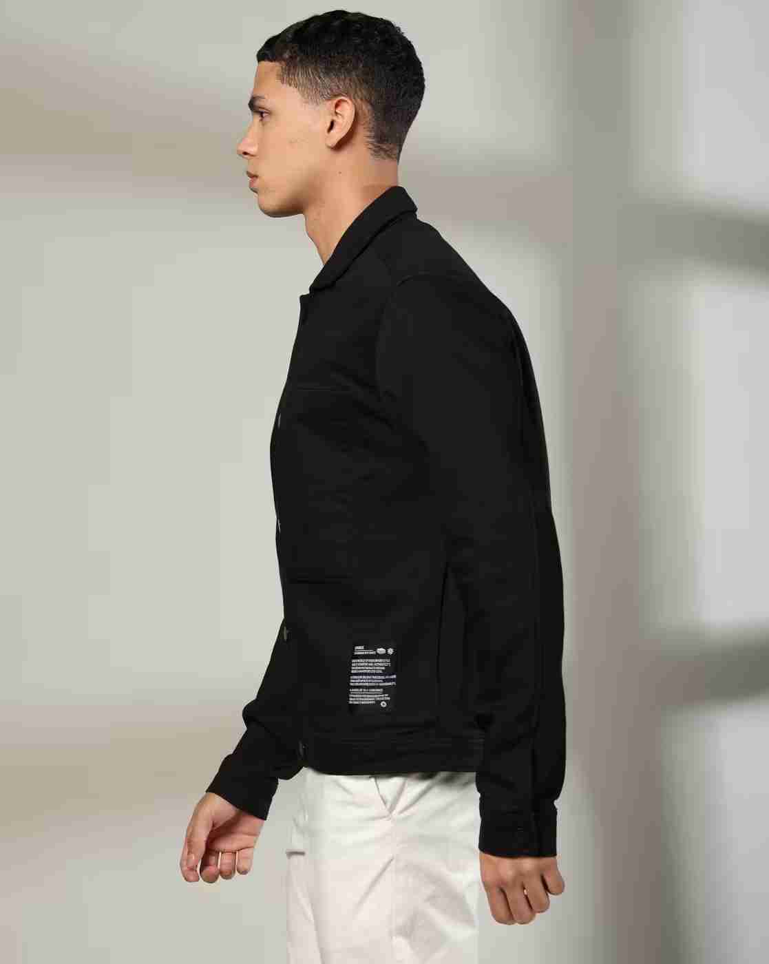 DNMX | Men Regular Fit Shacket Jacket with Insert Pockets|1