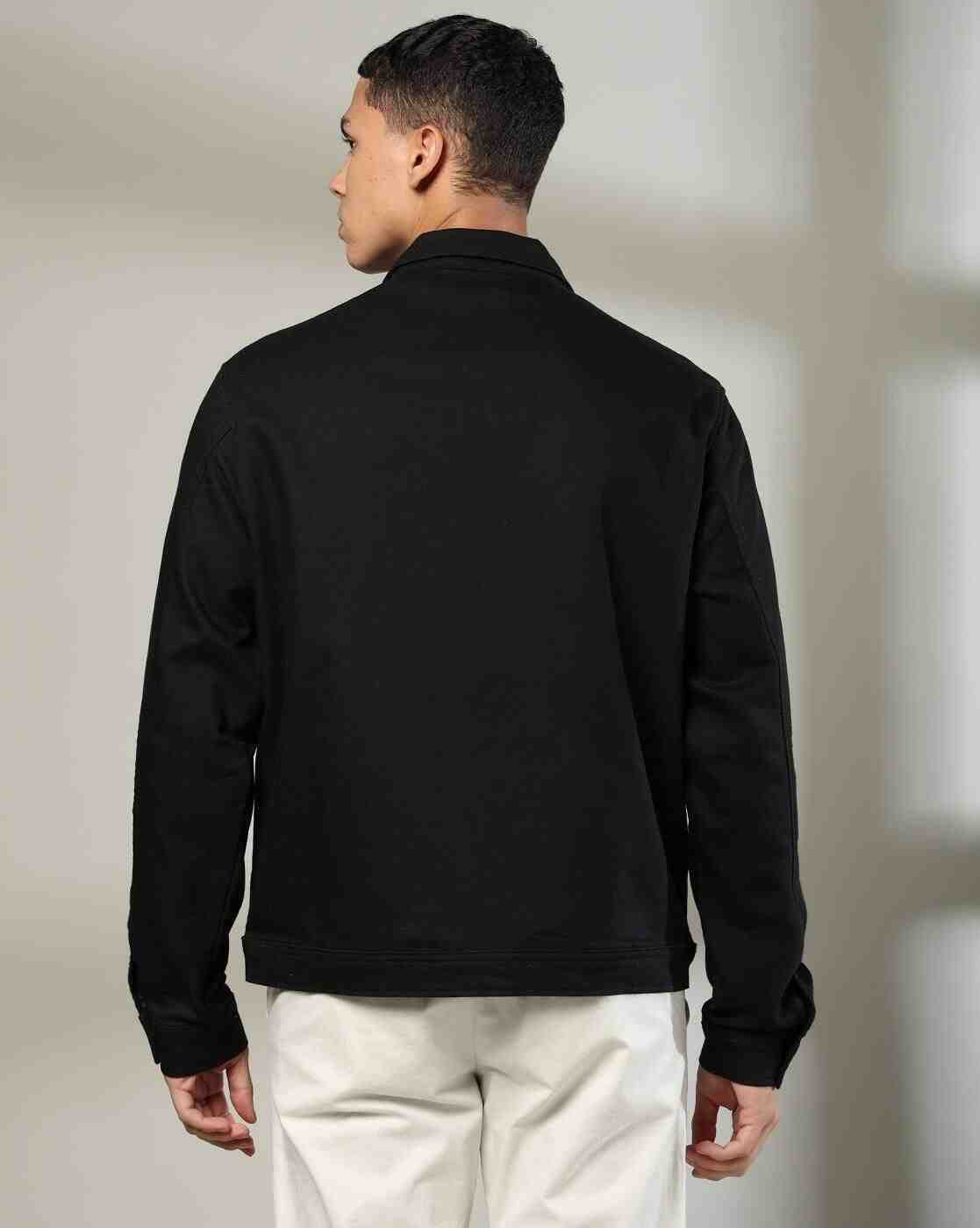 DNMX | Men Regular Fit Shacket Jacket with Insert Pockets|2