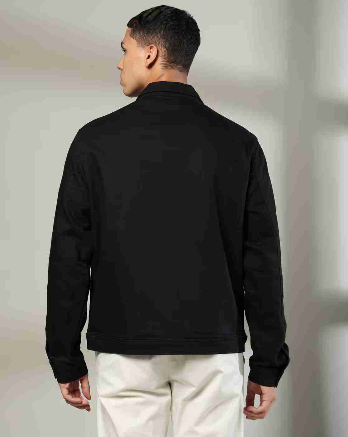 DNMX | Men Regular Fit Shacket Jacket with Insert Pockets|2