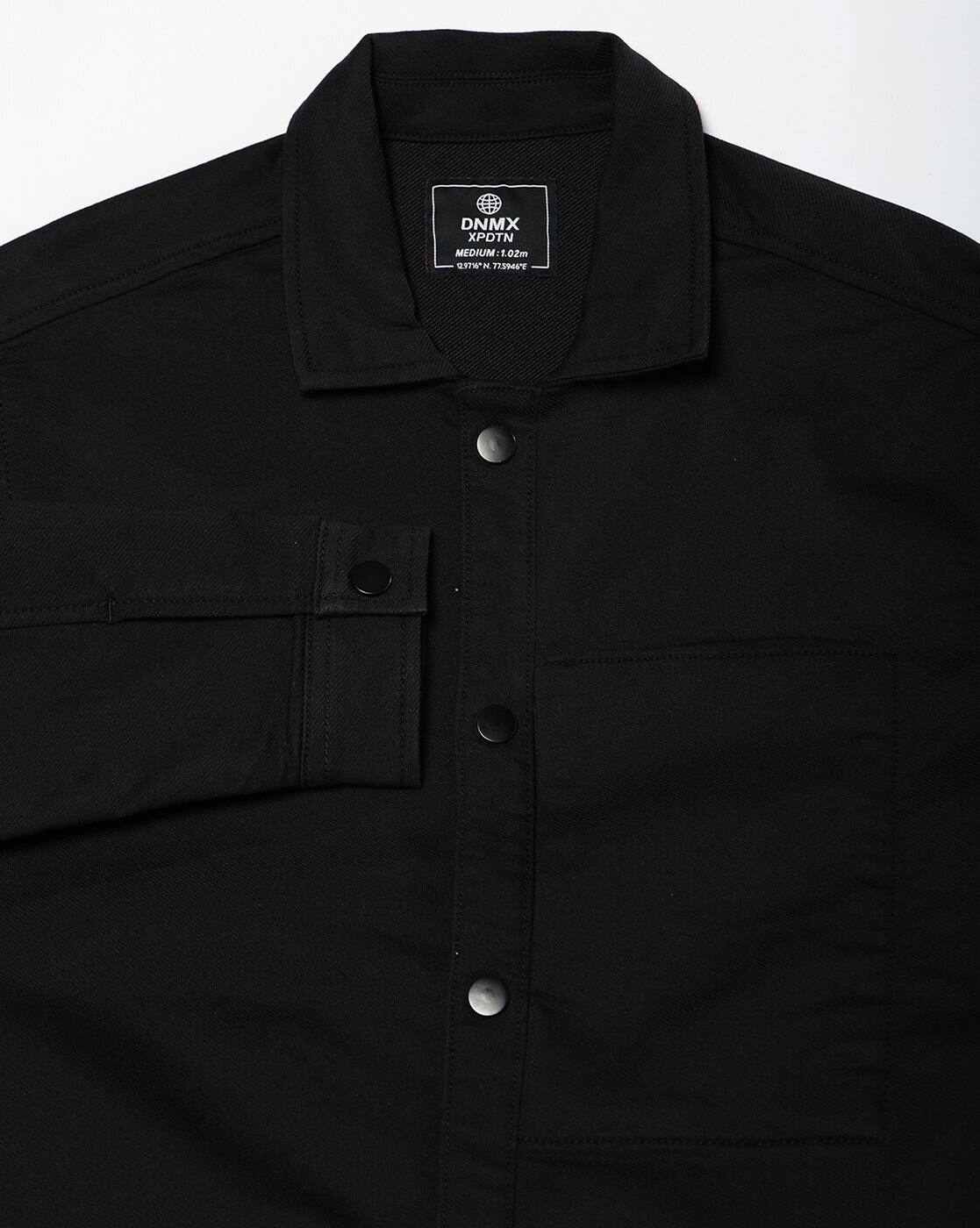 DNMX | Men Regular Fit Shacket Jacket with Insert Pockets|5