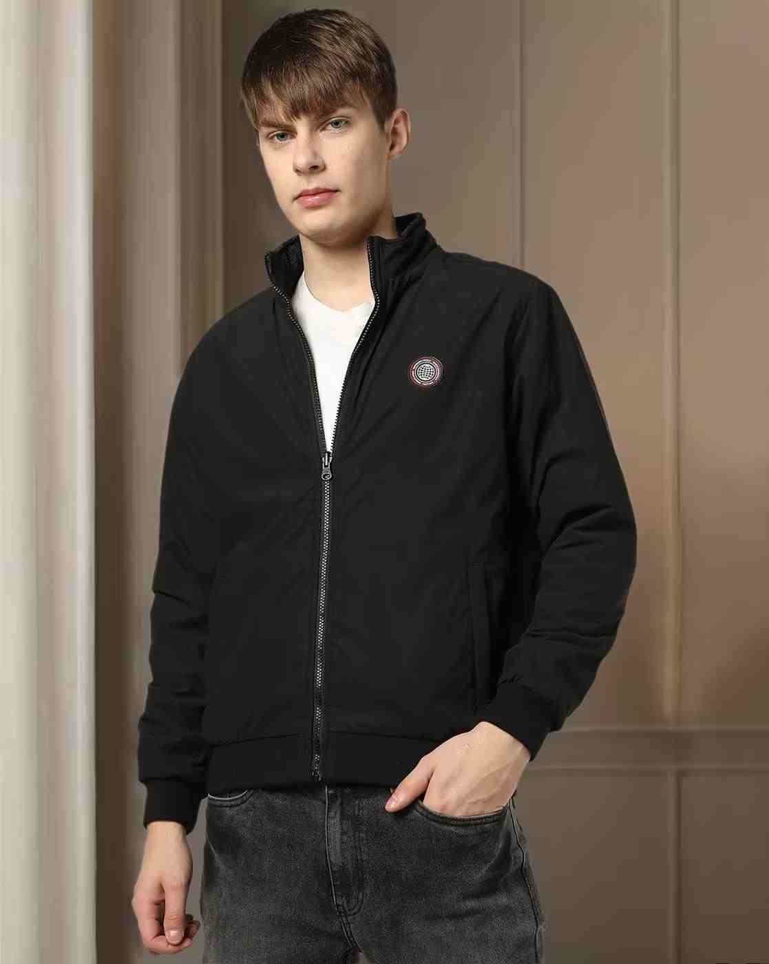DNMX | Men Regular Fit Reversible Bomber Jacket|0