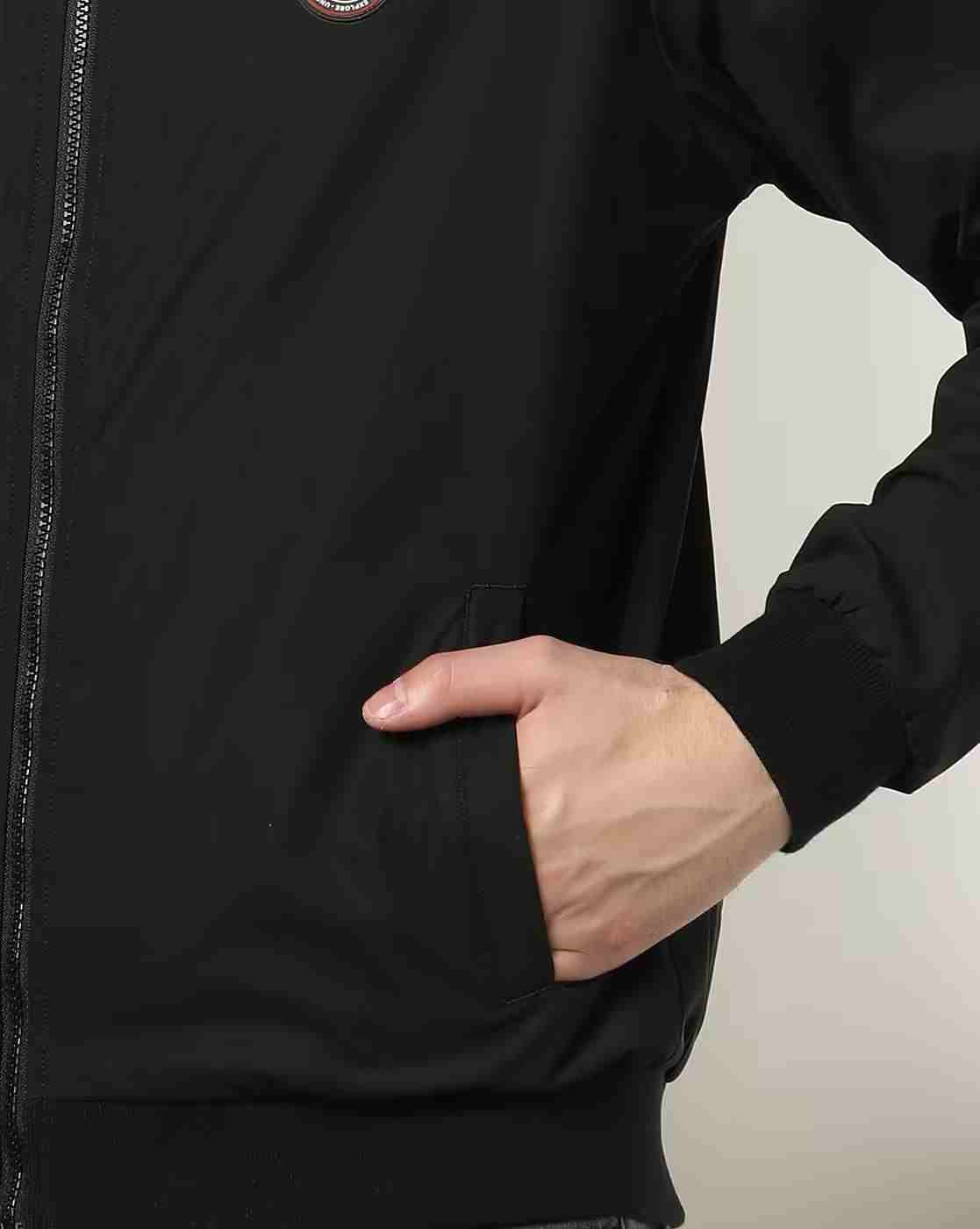 DNMX | Men Regular Fit Reversible Bomber Jacket|5