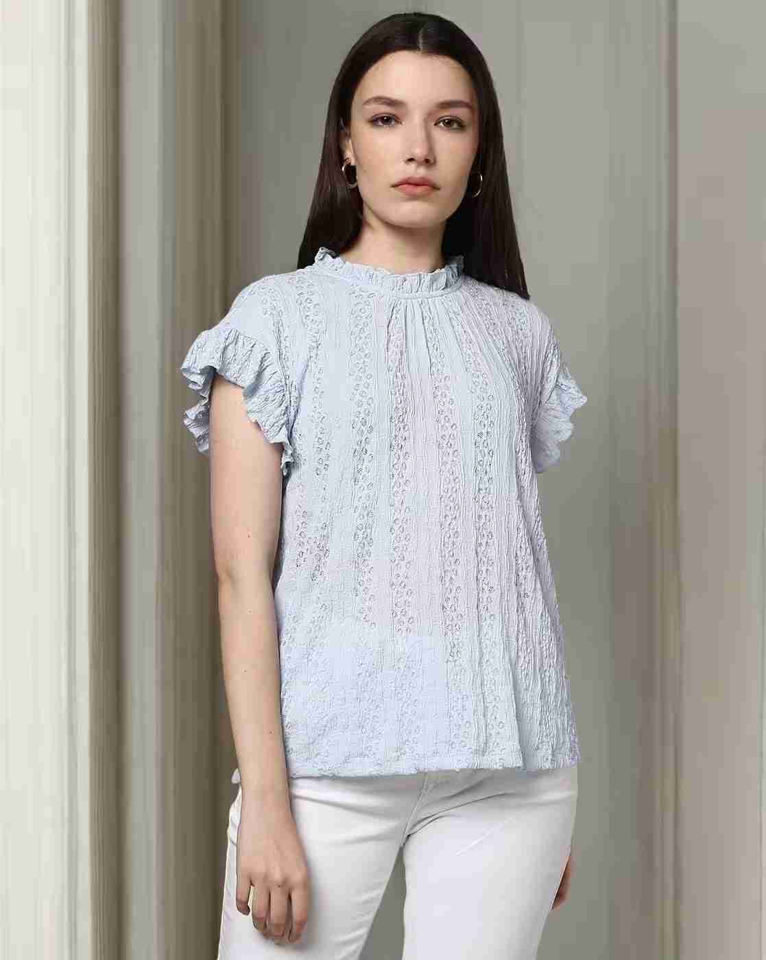 DNMX | Women Patterned Regular Fit Top|0