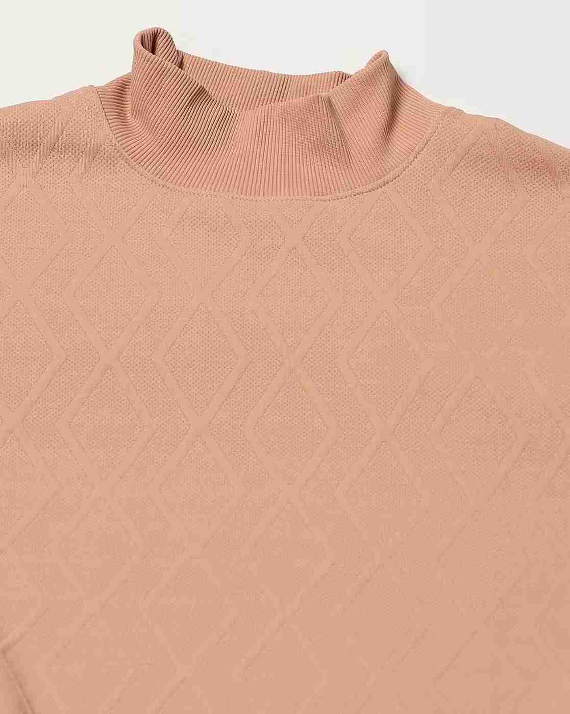DNMX | Women Geometric-Knit Regular Fit Sweatshirt|4