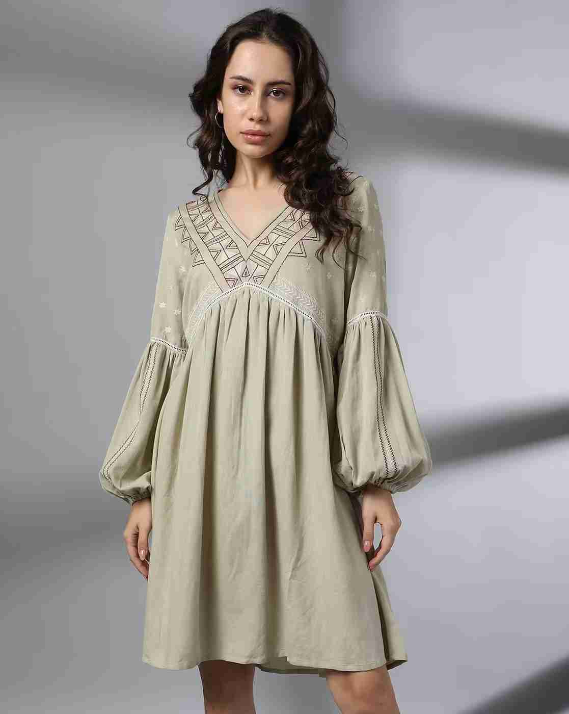 DNMX | Women Embroidered Relaxed Fit Tunic|3