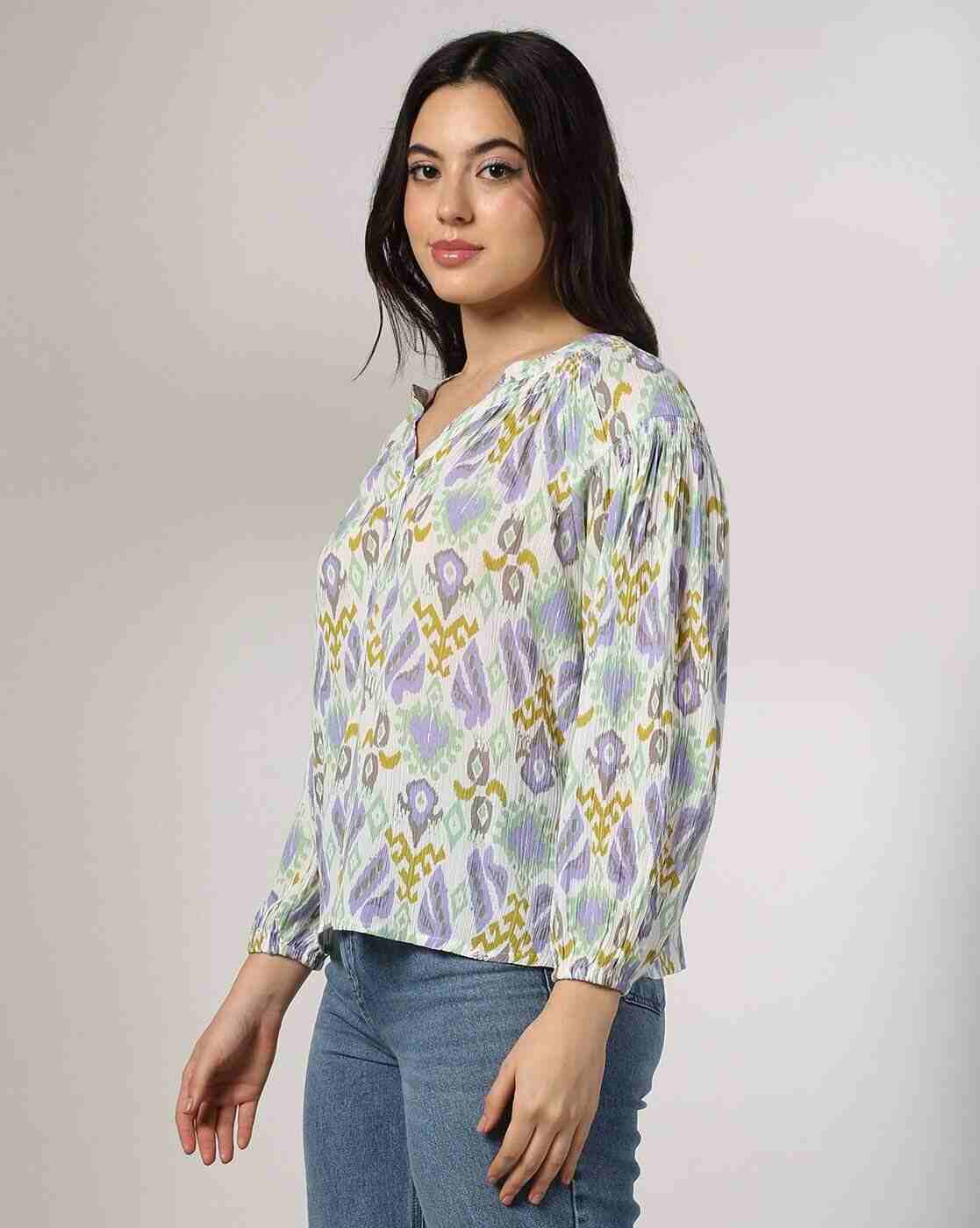 DNMX | Women Printed Regular Fit Top|1