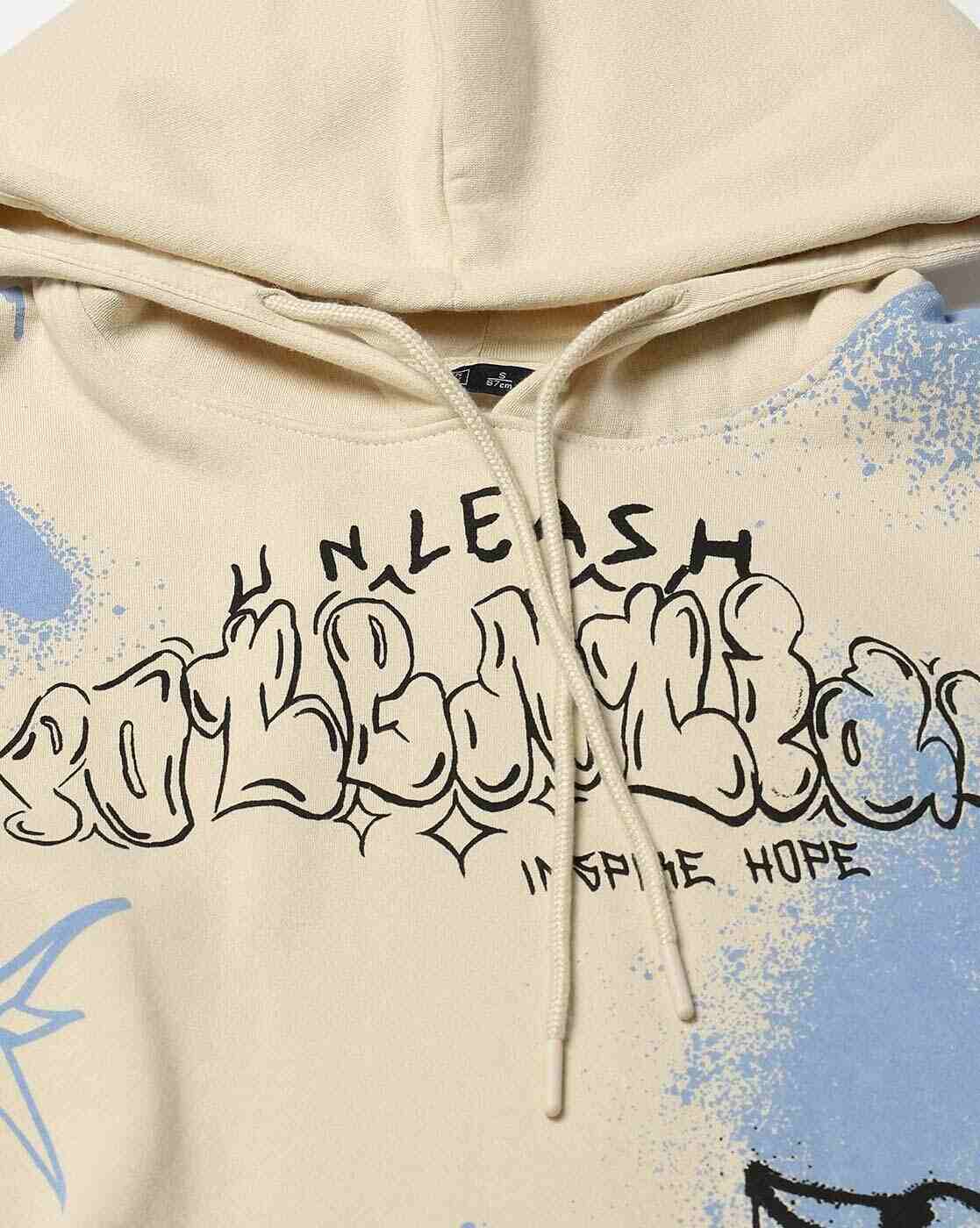 DNMX | Women Graphic Print Oversized Hoodie|4