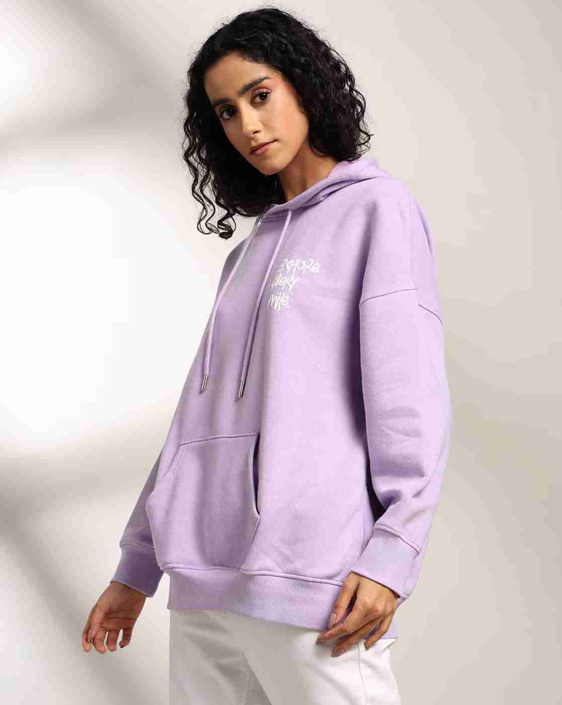 DNMX | Women Graphic Print Oversized Hoodie|1