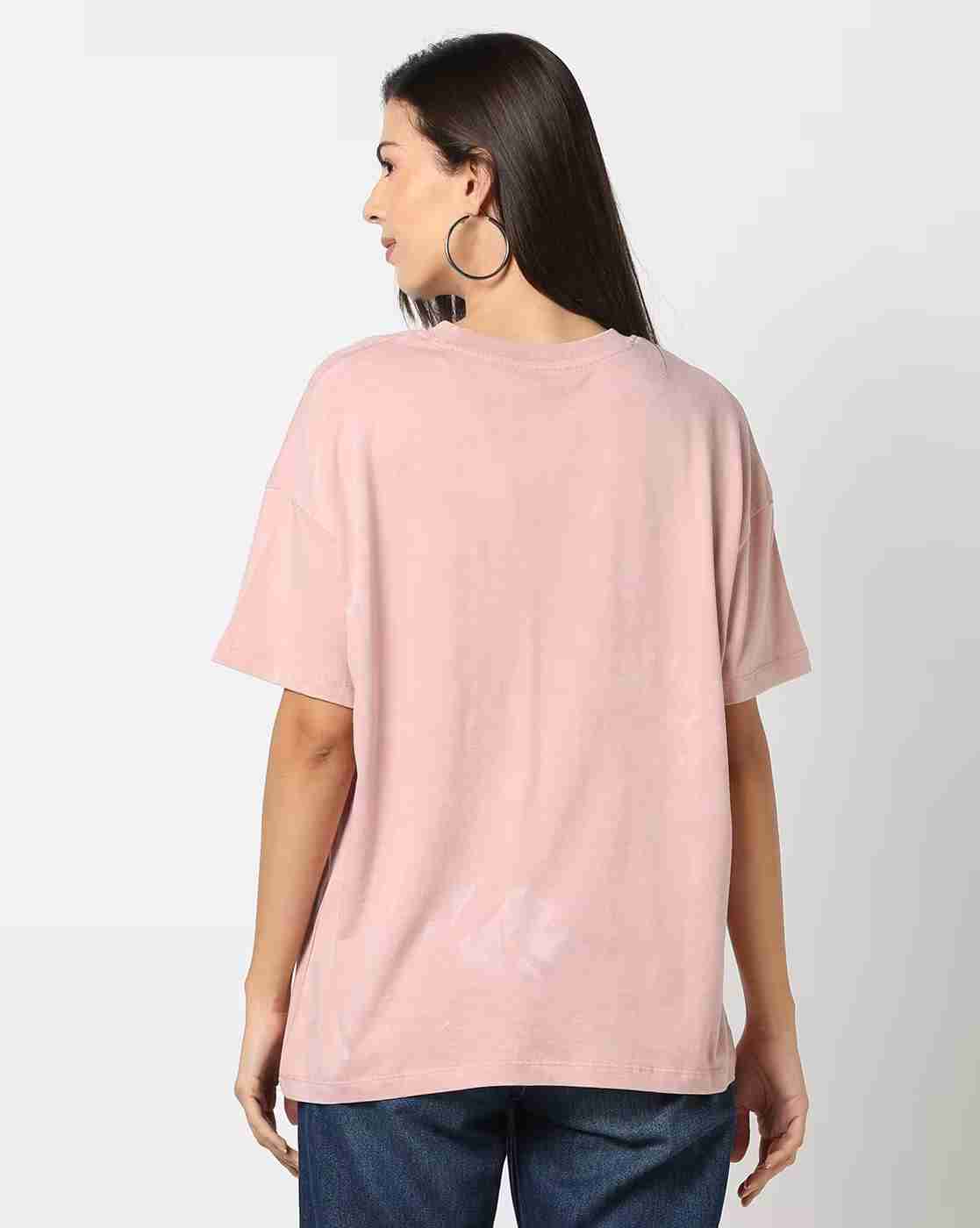 DNMX | Women Graphic Print Oversized Fit Crew-Neck T-Shirt|2
