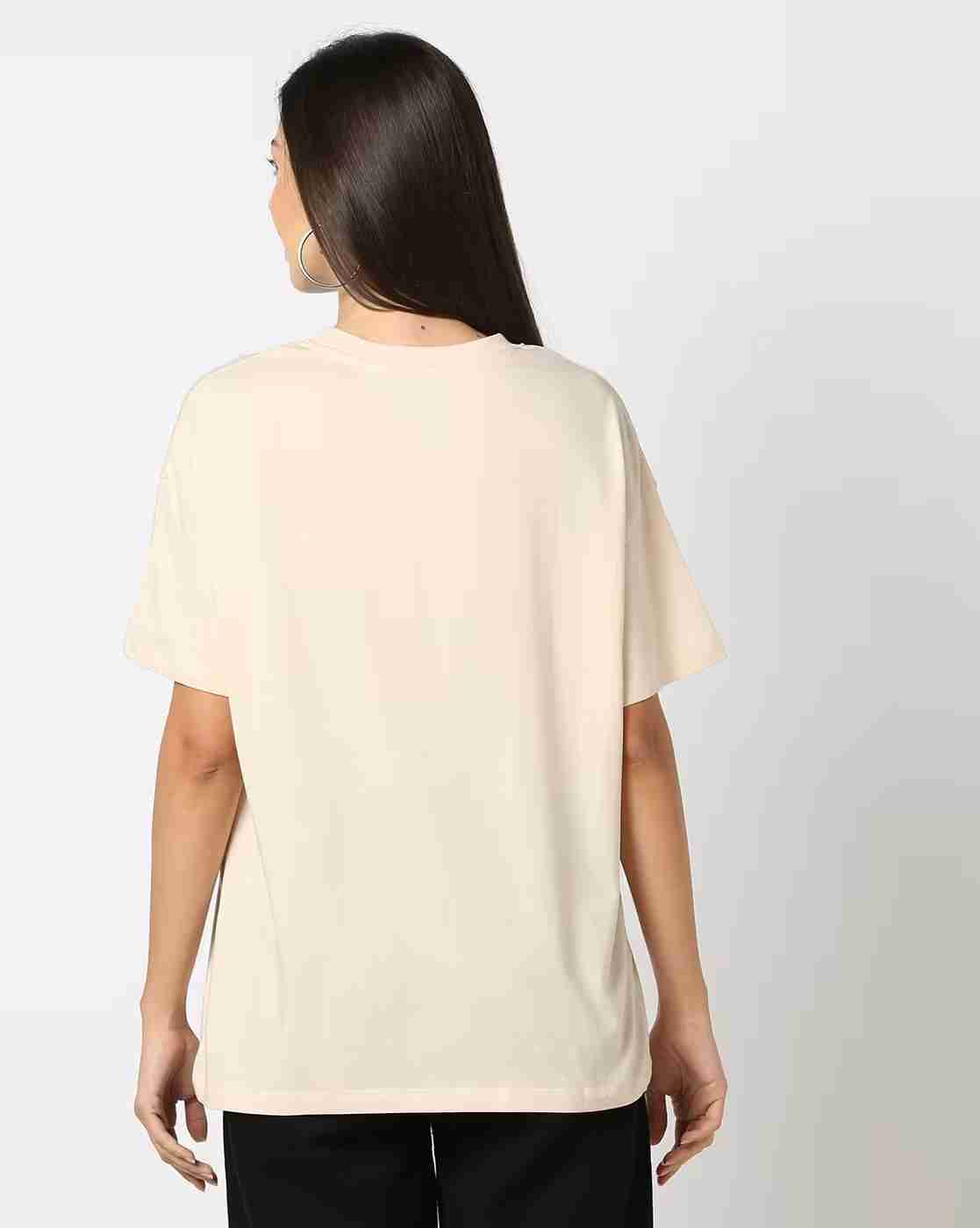 DNMX | Women Graphic Print Oversized Fit Crew-Neck T-Shirt|2
