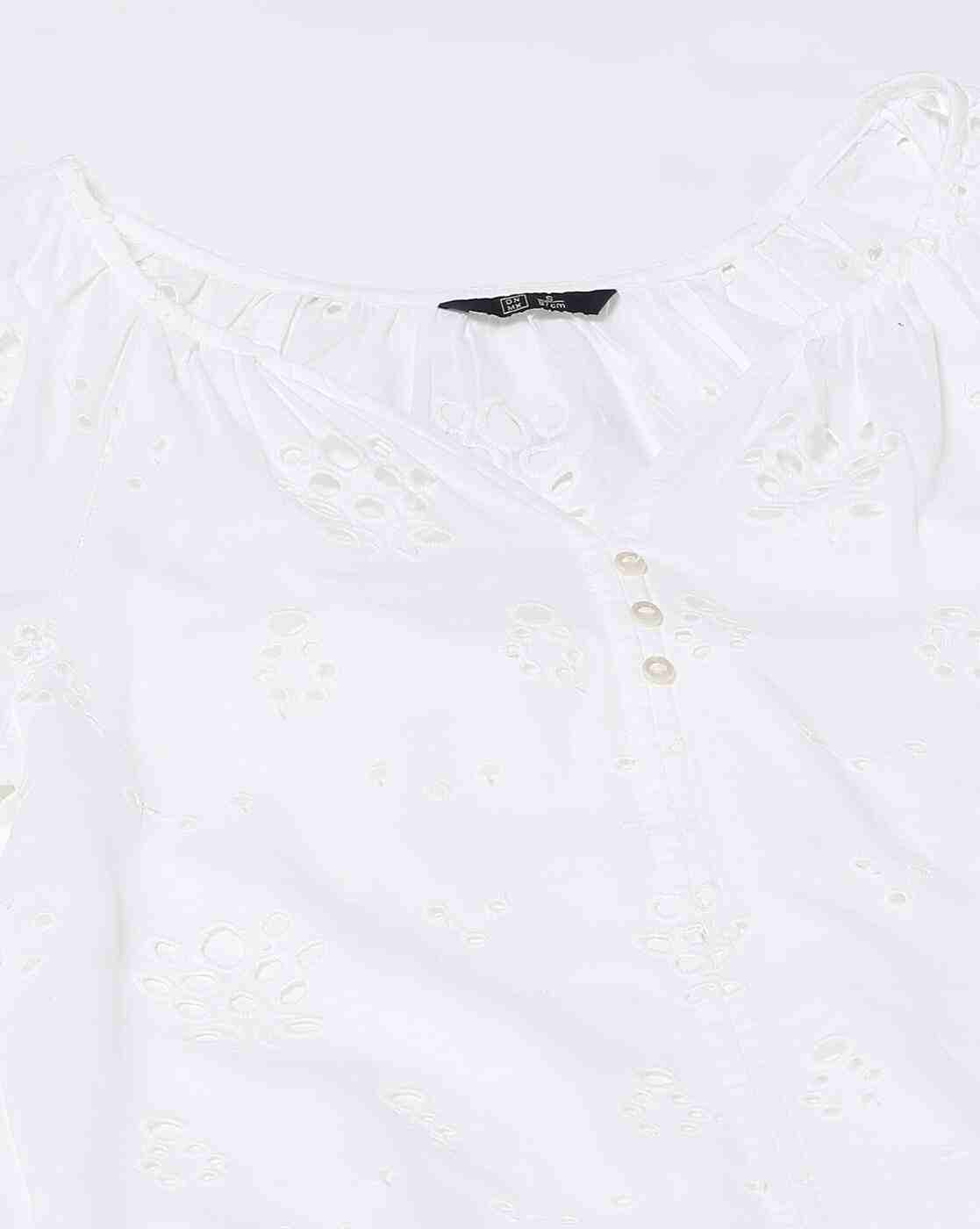 DNMX | Women Embroidered Regular Fit Top|4