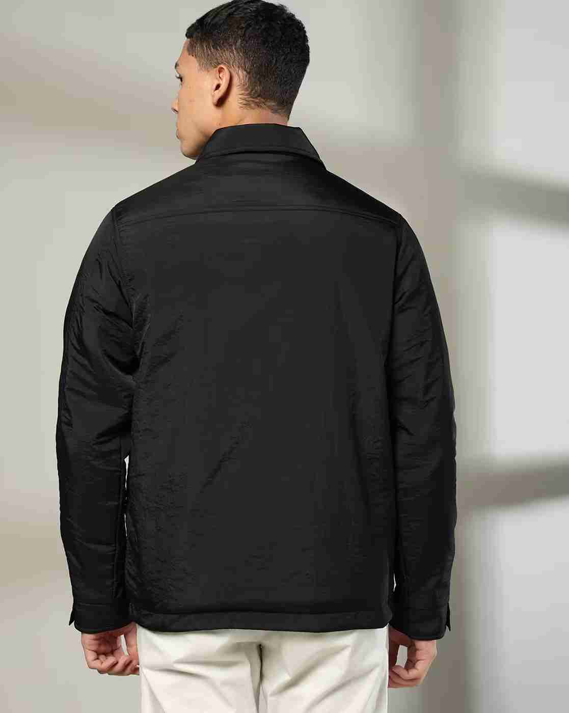 DNMX | Men Regular Fit Bomber Jacket with Flap Pockets|2