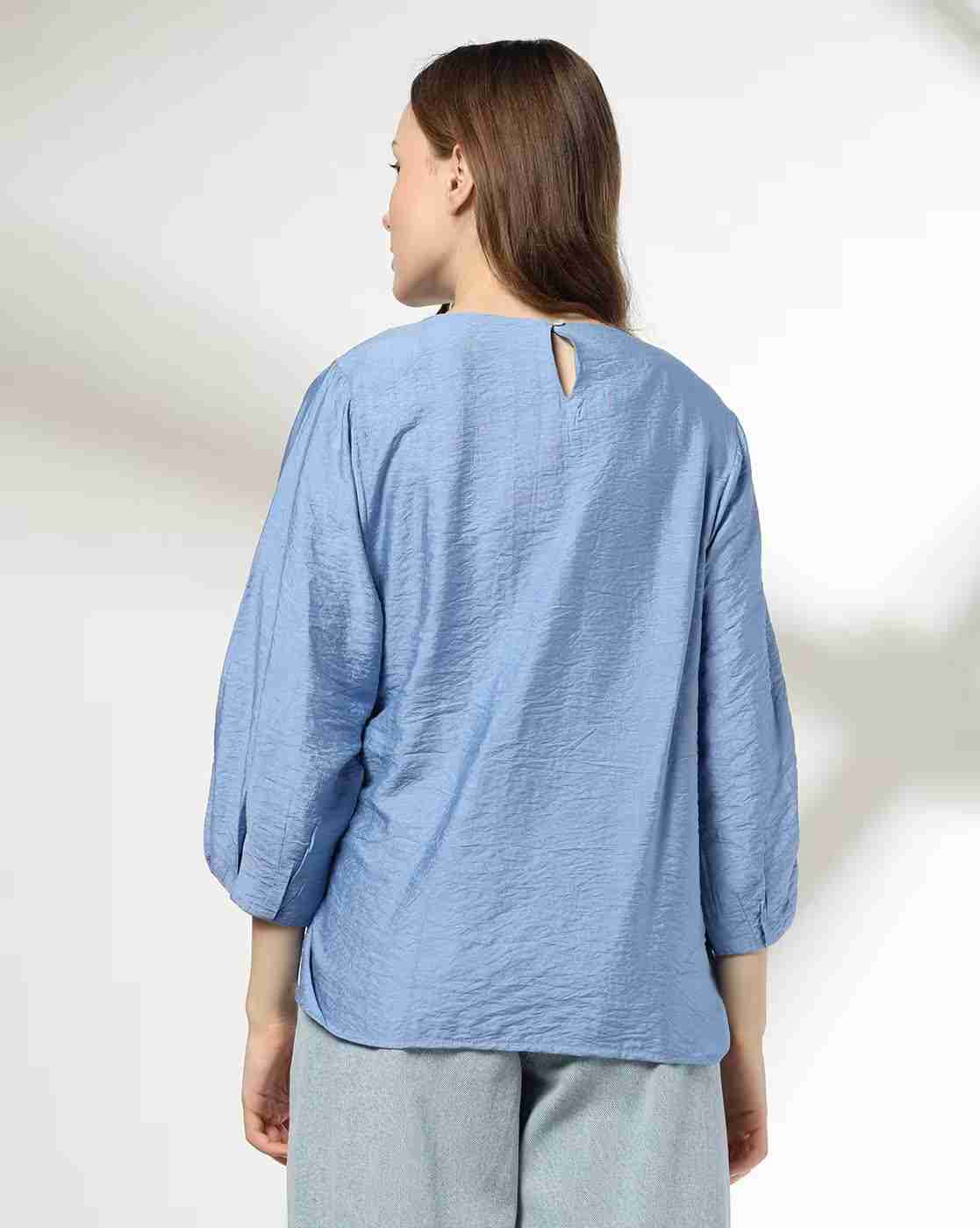 DNMX | Women Regular Fit Top with Tie-Up|2